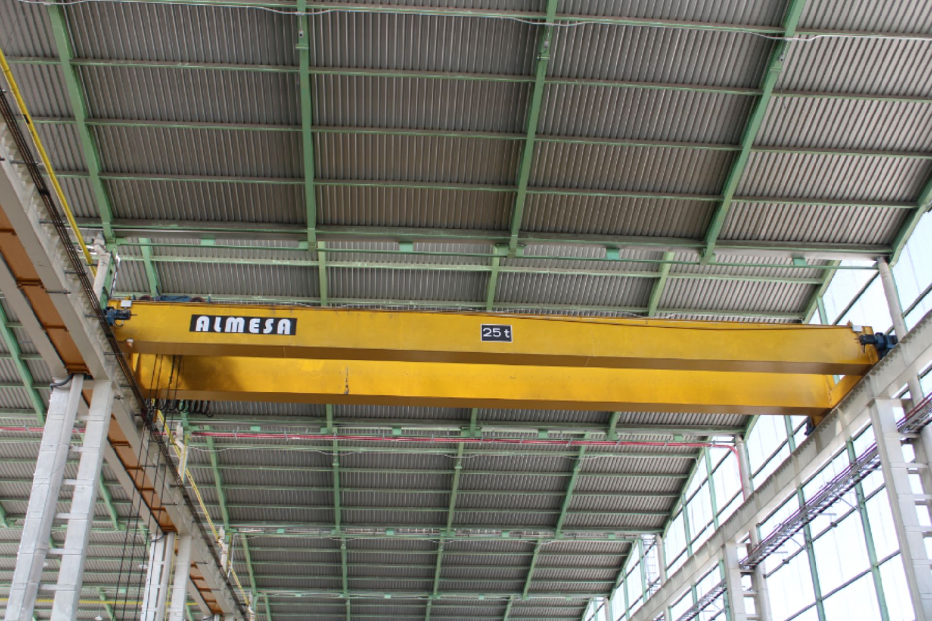 Almesa 25-Ton Double Girder Bridge Crane, Span 16 Meters, Kuli Electric Hoist, New 2010 *No Rails* - Image 2 of 9