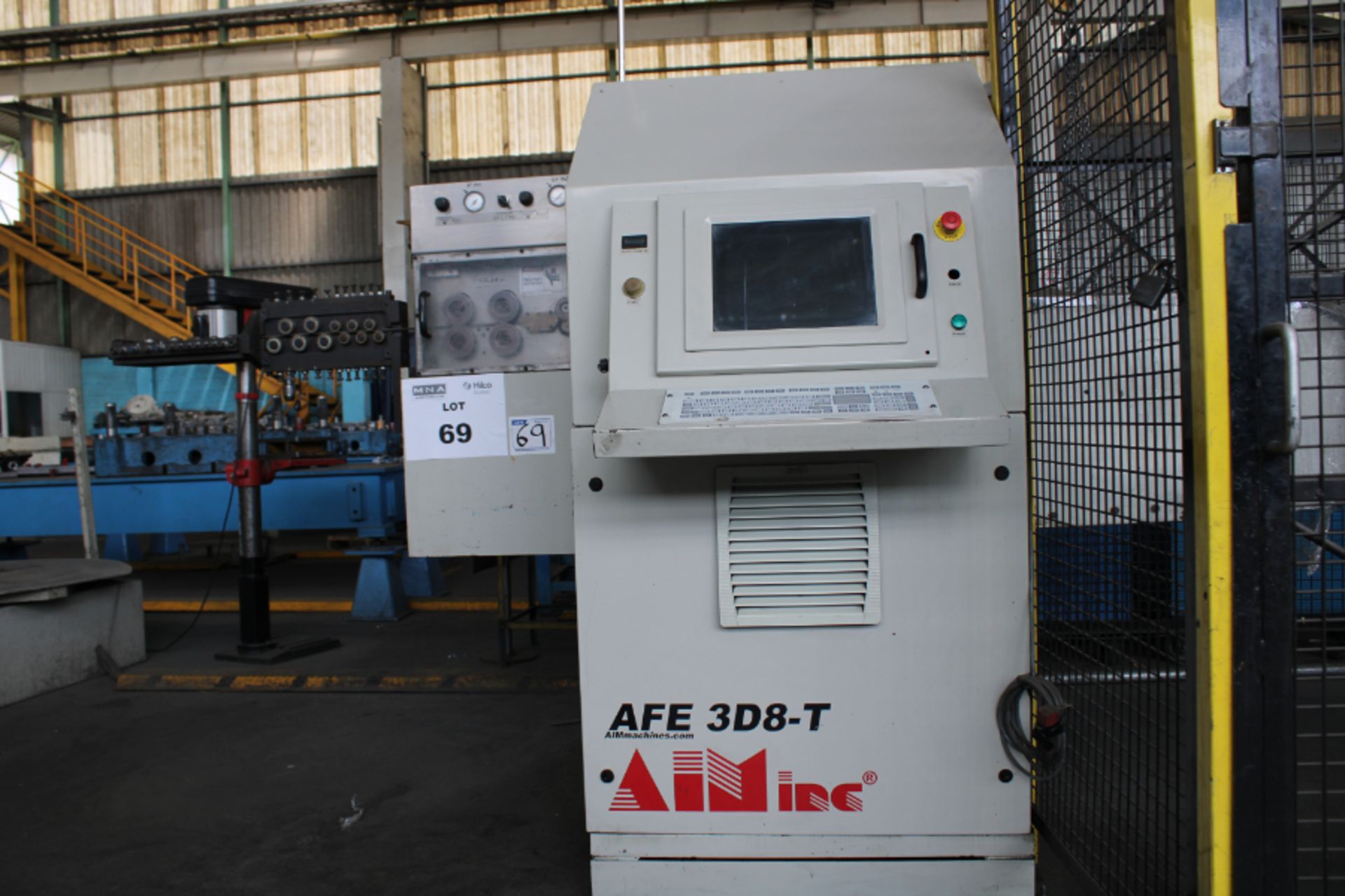 Automated Industrial Machinery Inc. (Aim, Inc.) AFE-3D8T-P8 CNC 8-MM Wire Bending Machine, New 2010 - Image 2 of 9