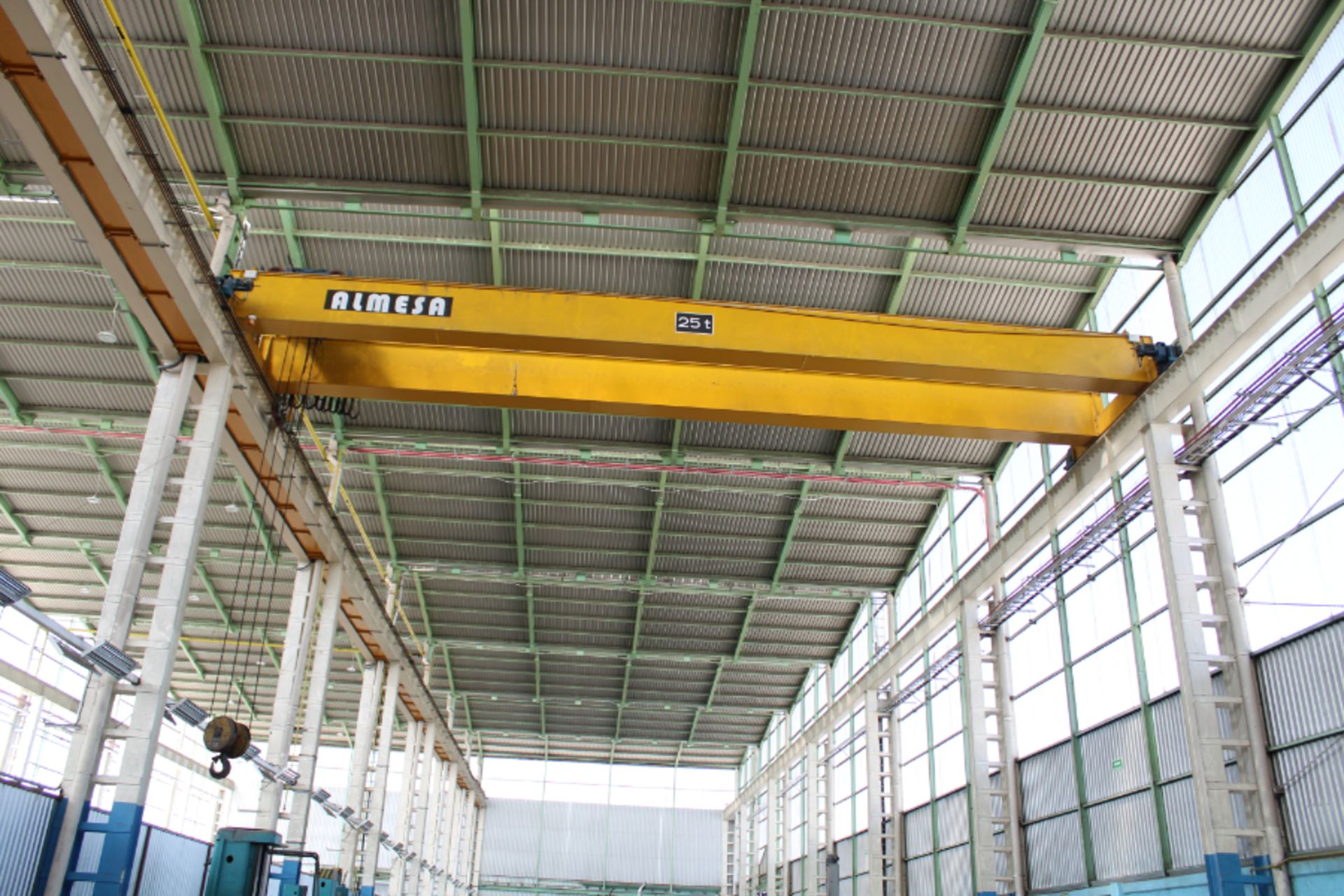 Almesa 25-Ton Double Girder Bridge Crane, Span 16 Meters, Kuli Electric Hoist, New 2010 *No Rails* - Image 3 of 9