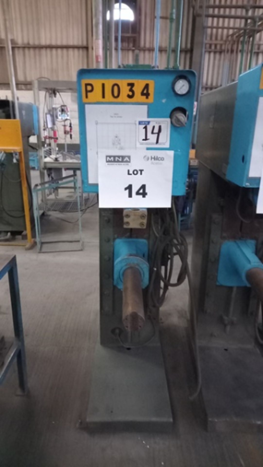 100 KVA Messer Griesheim UP100E Spot Welder, MPS1043 Control, Harms Wende System, New 1983