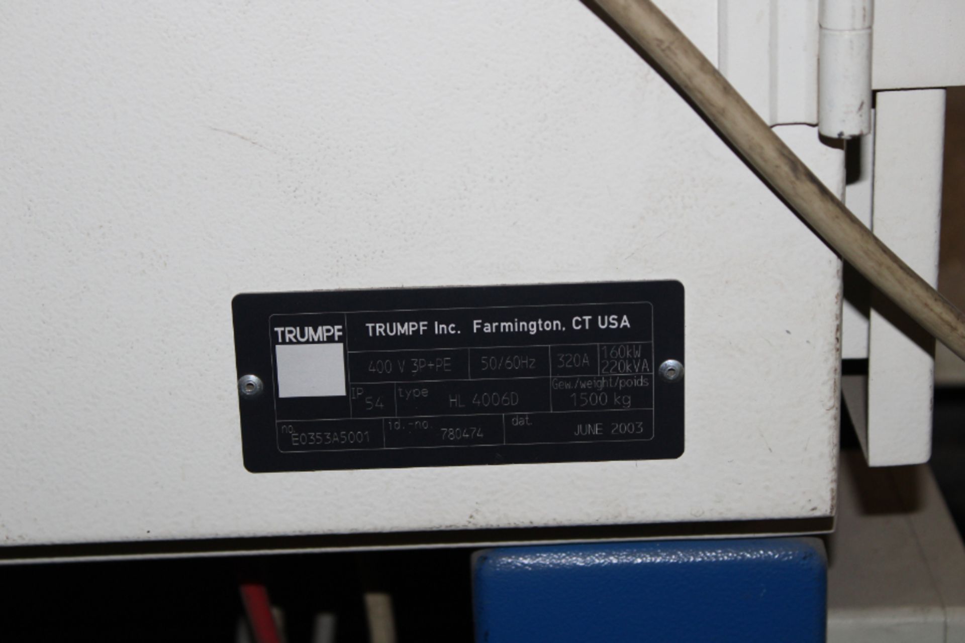 Trumpf HL4006D CNC Laser Machine, Includes (2) Soldering Heads, (2) Micro Wire Feeders, New 2003 - Image 7 of 12