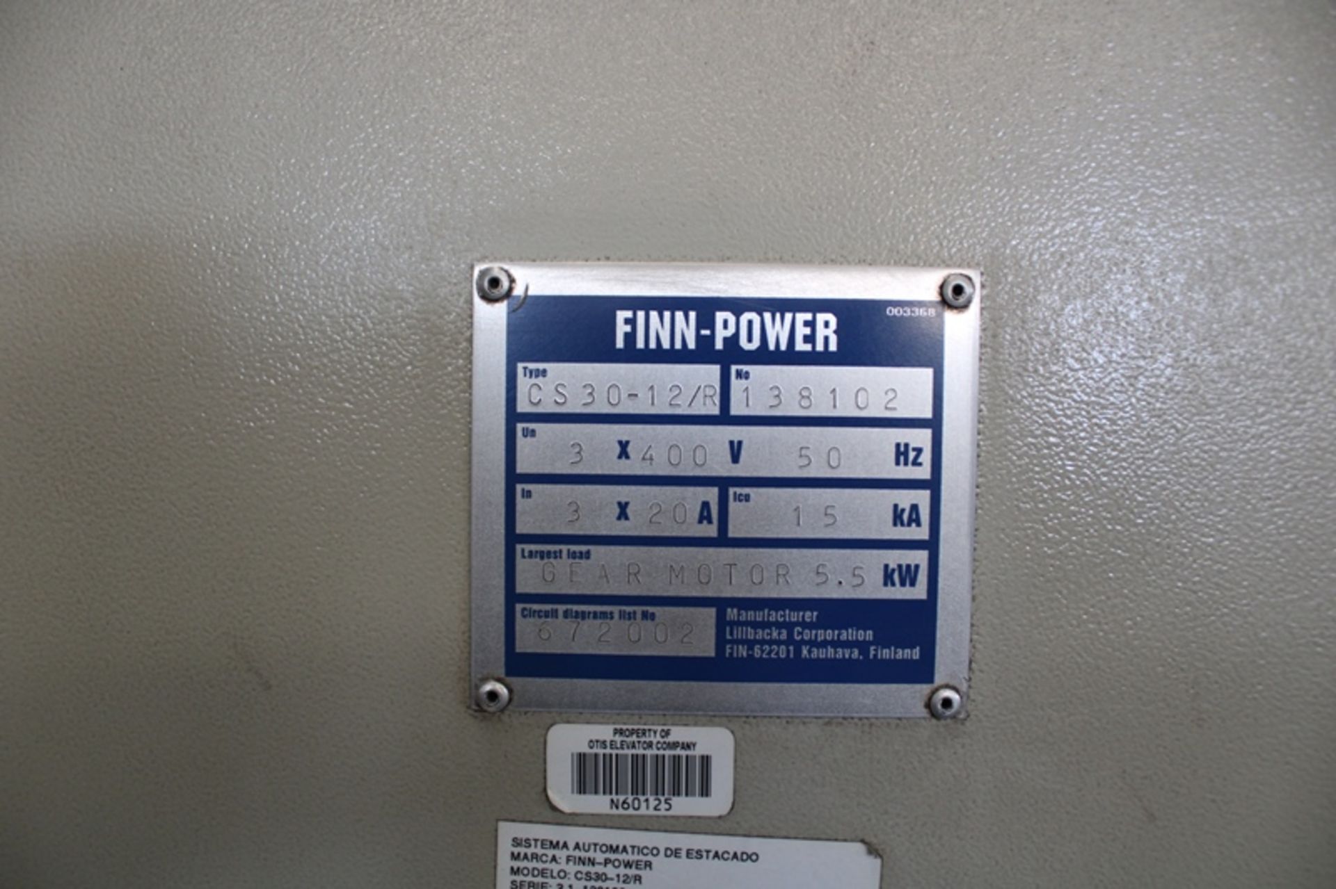 FINN-POWER LP6 SWU LASER PUNCH PRESS, S/N: 11.0-LP609402, YEAR: 2002 - Image 18 of 26