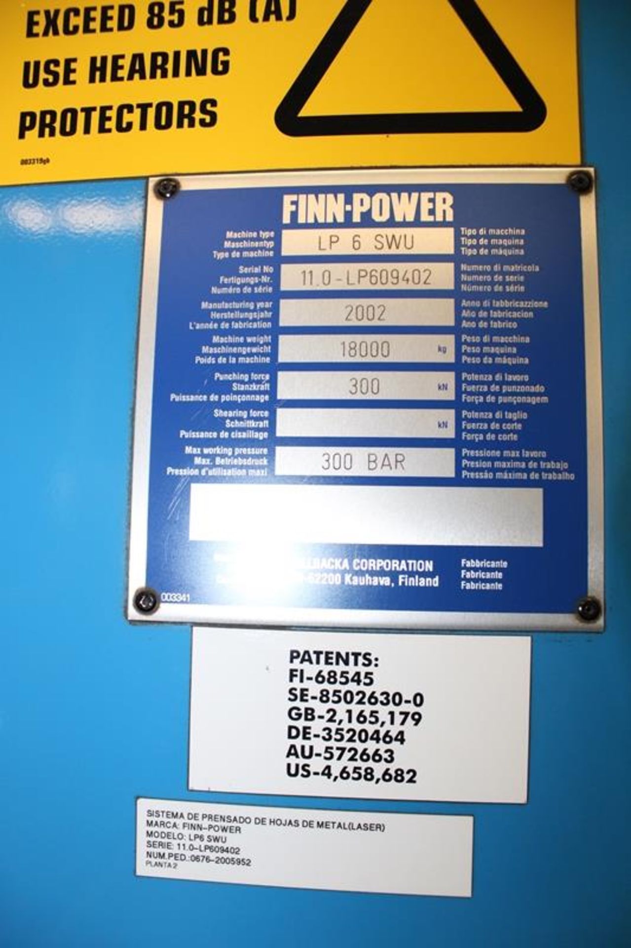 FINN-POWER LP6 SWU LASER PUNCH PRESS, S/N: 11.0-LP609402, YEAR: 2002 - Image 5 of 26