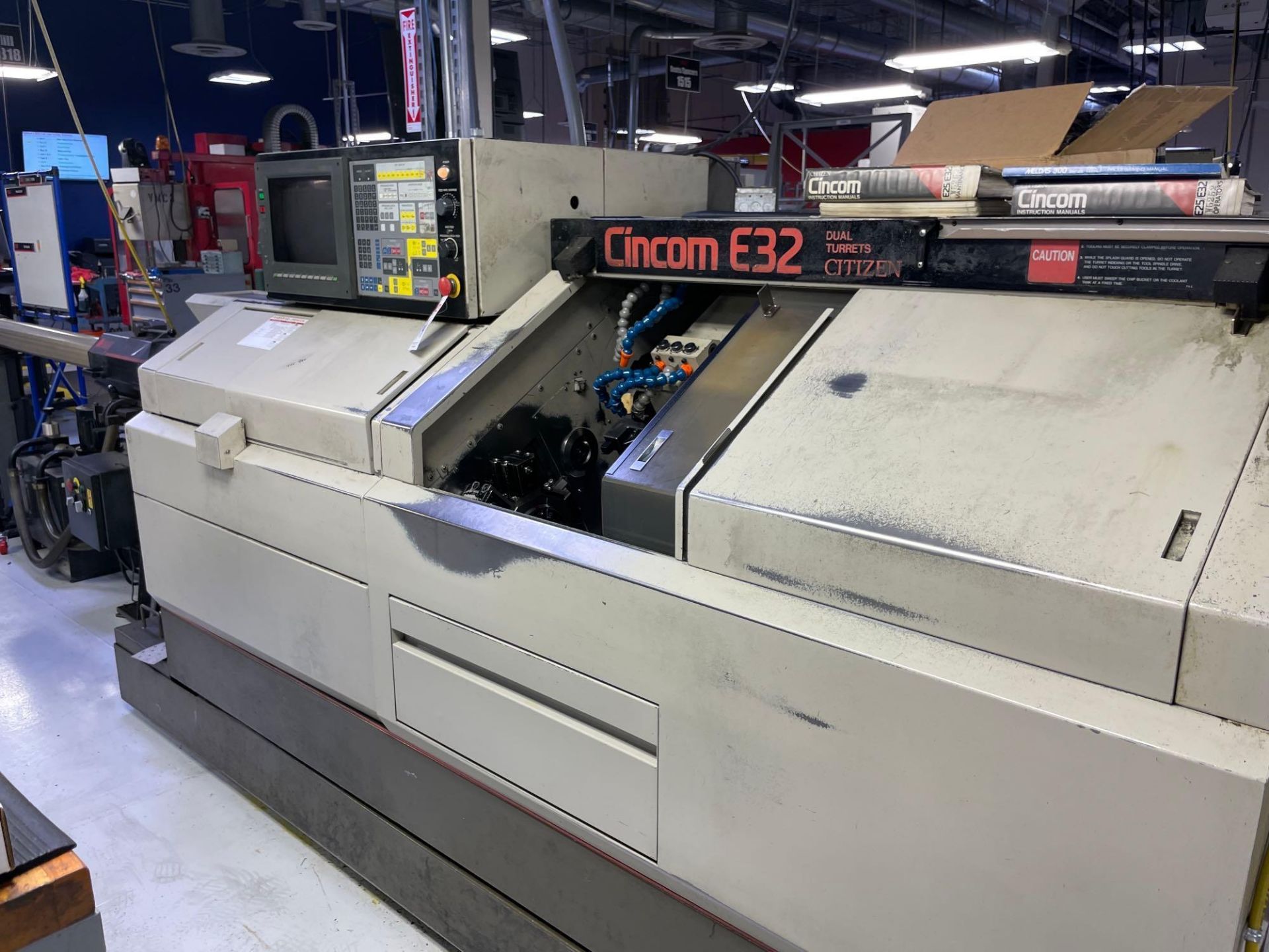 Citizen Cincom E-32 CNC Swiss Lathe, s/n W5252, New 1995 - Image 3 of 8