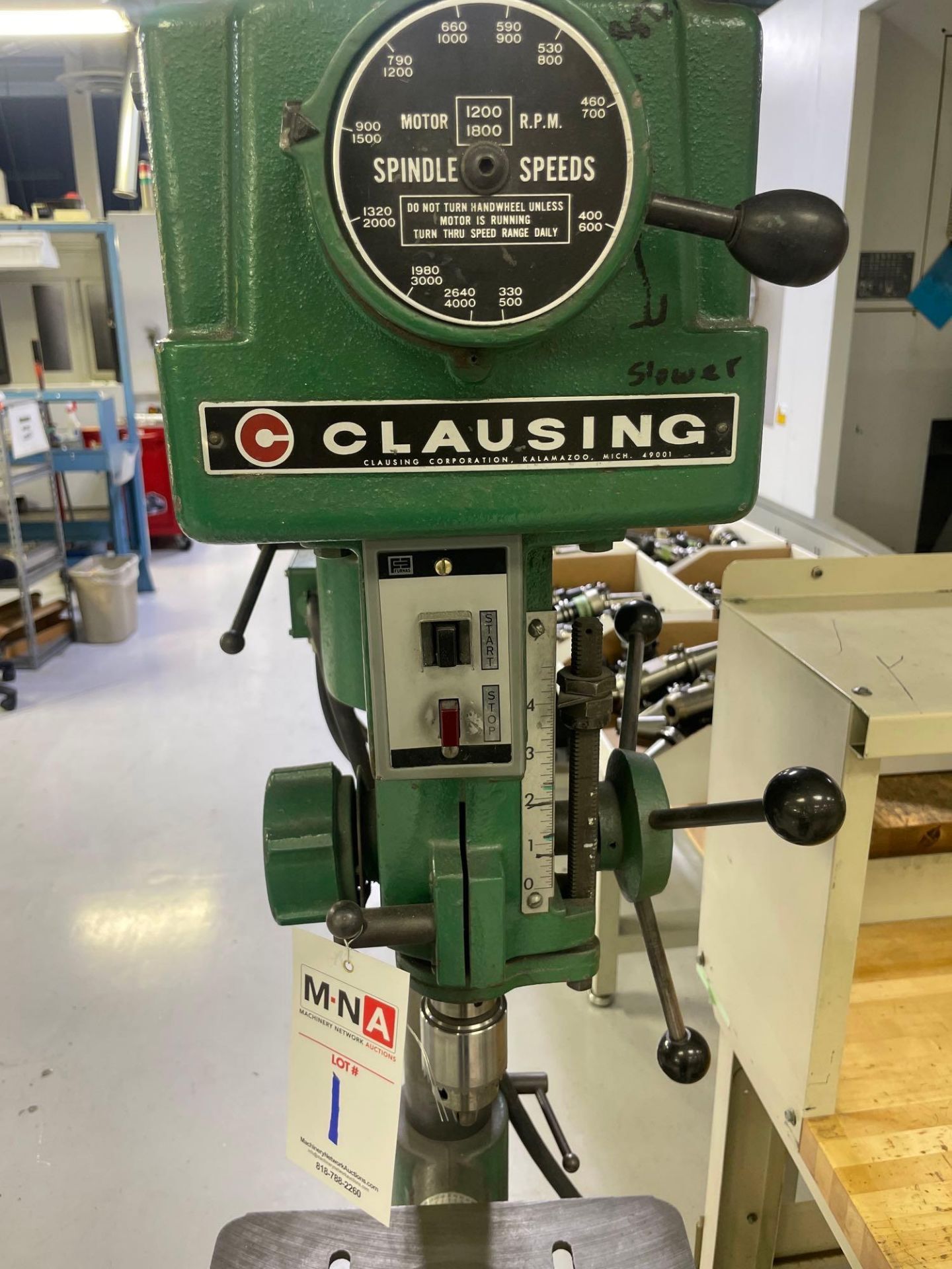 Clausing 1671 16" Floor Model Drill Press, s/n 629925 - Image 4 of 5