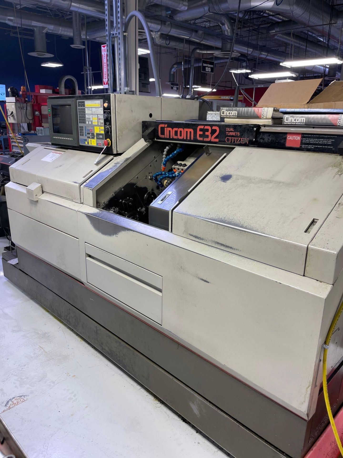 Citizen Cincom E-32 CNC Swiss Lathe, s/n W5252, New 1995 - Image 4 of 8