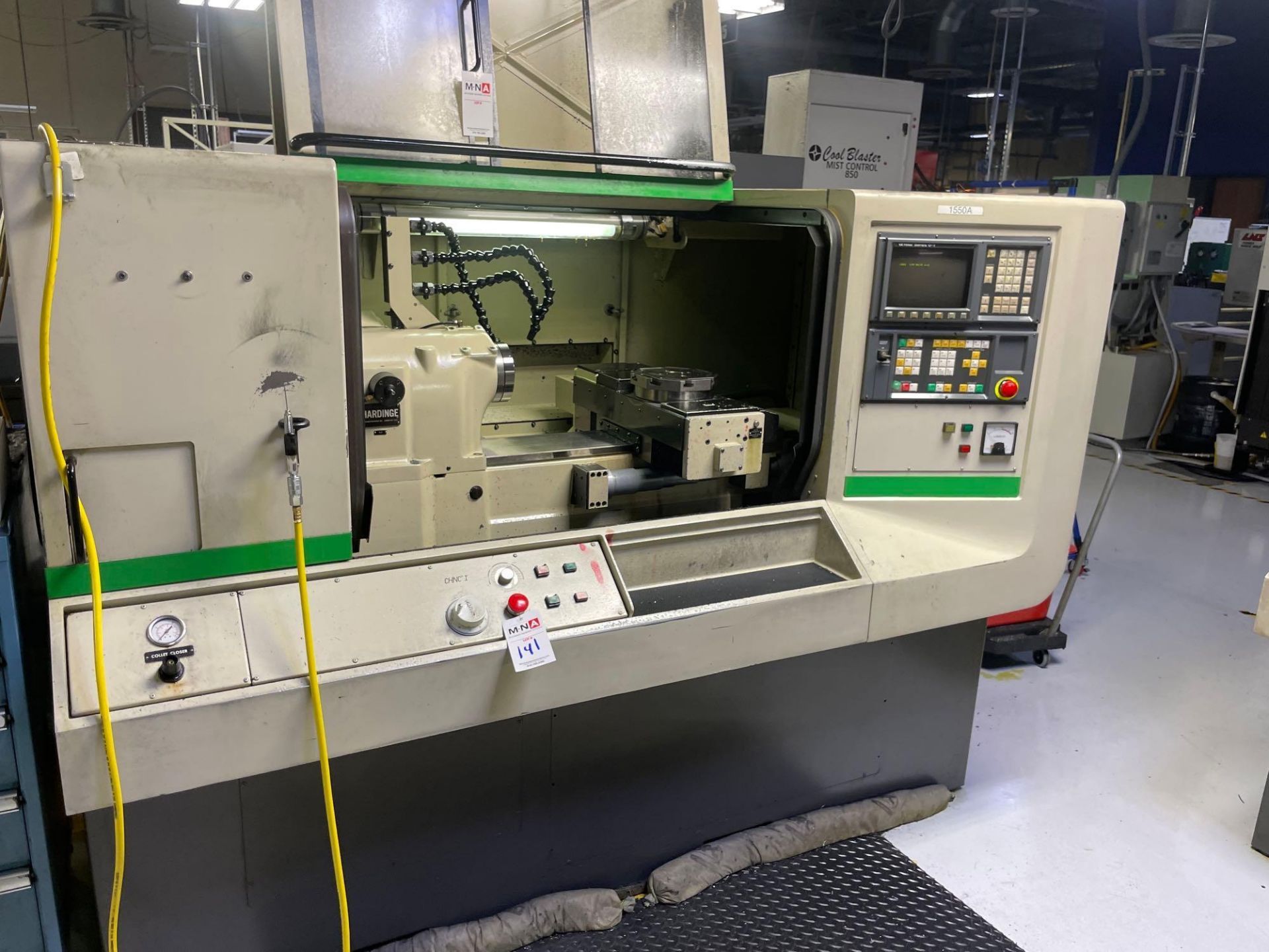 Hardinge CHNC I Precision CNC Lathe, Fanuc 0-T Ctrl., 16C Spindle Nose, s/n CN-4636-T-C - Image 2 of 6