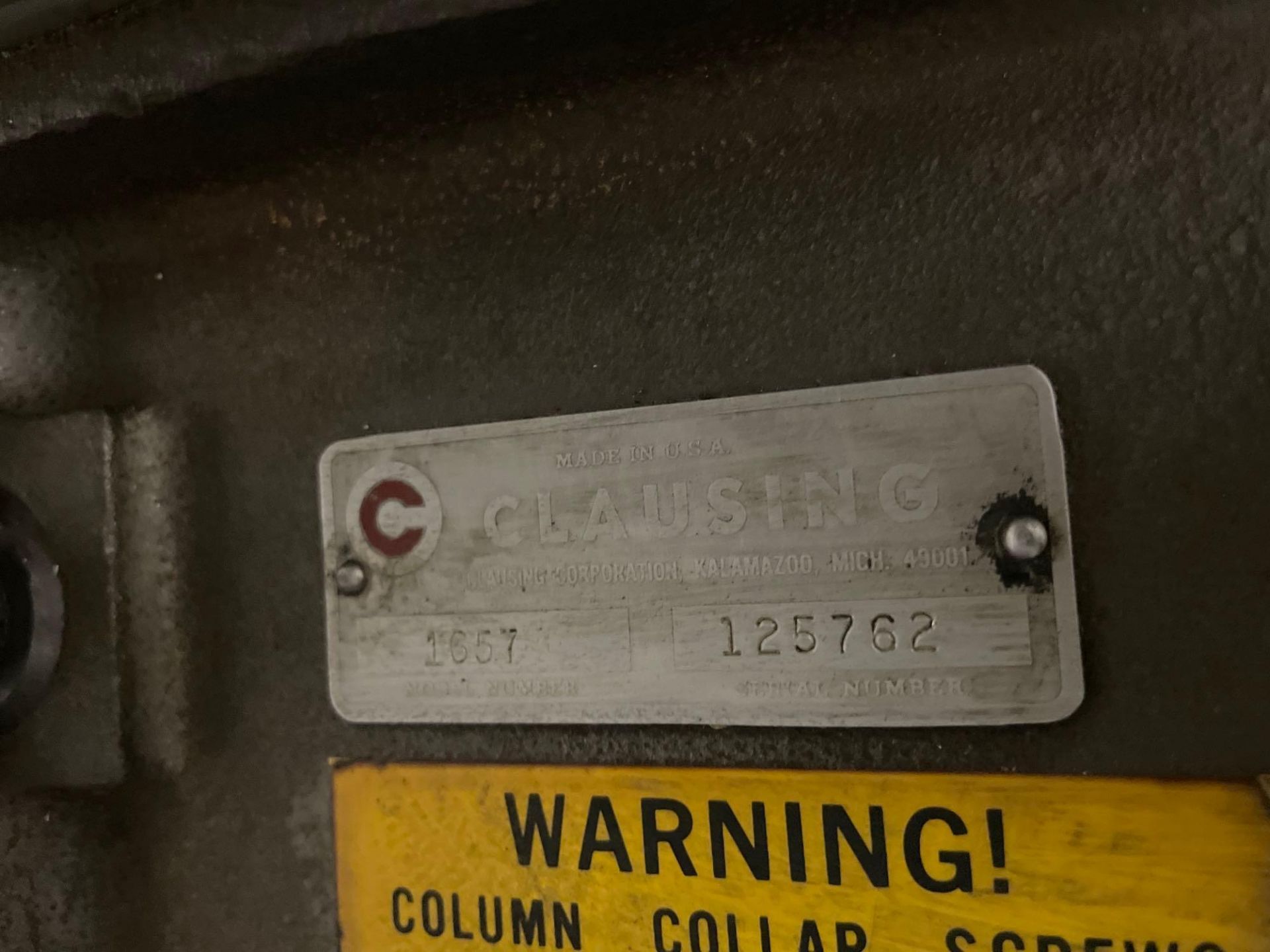 Clausing 1657 Gang Drill Press, s/n 125765 & 125762 - Image 8 of 9