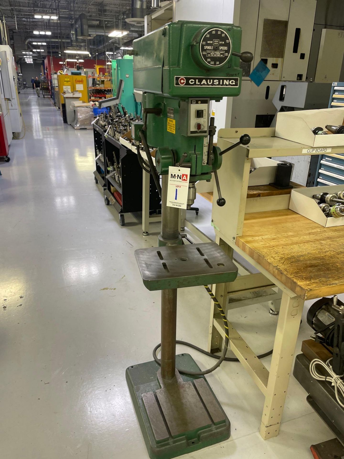 Clausing 1671 16" Floor Model Drill Press, s/n 629925