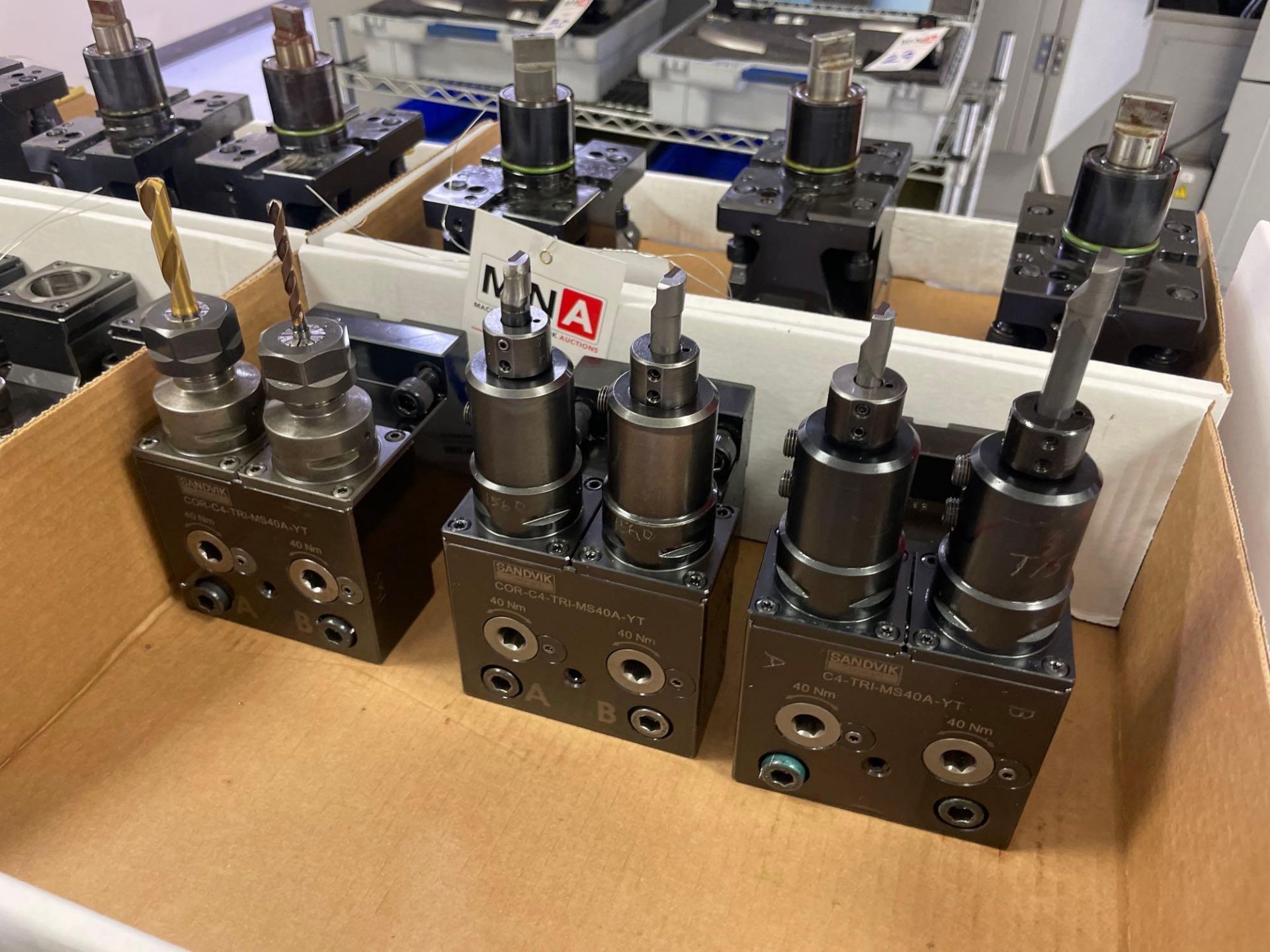 (3) Sandvik COR-C4-TRI-MS40A-YT Double Head Static Z-Axis Tool Holders for Mori Seiki NZ1500 - Image 2 of 5