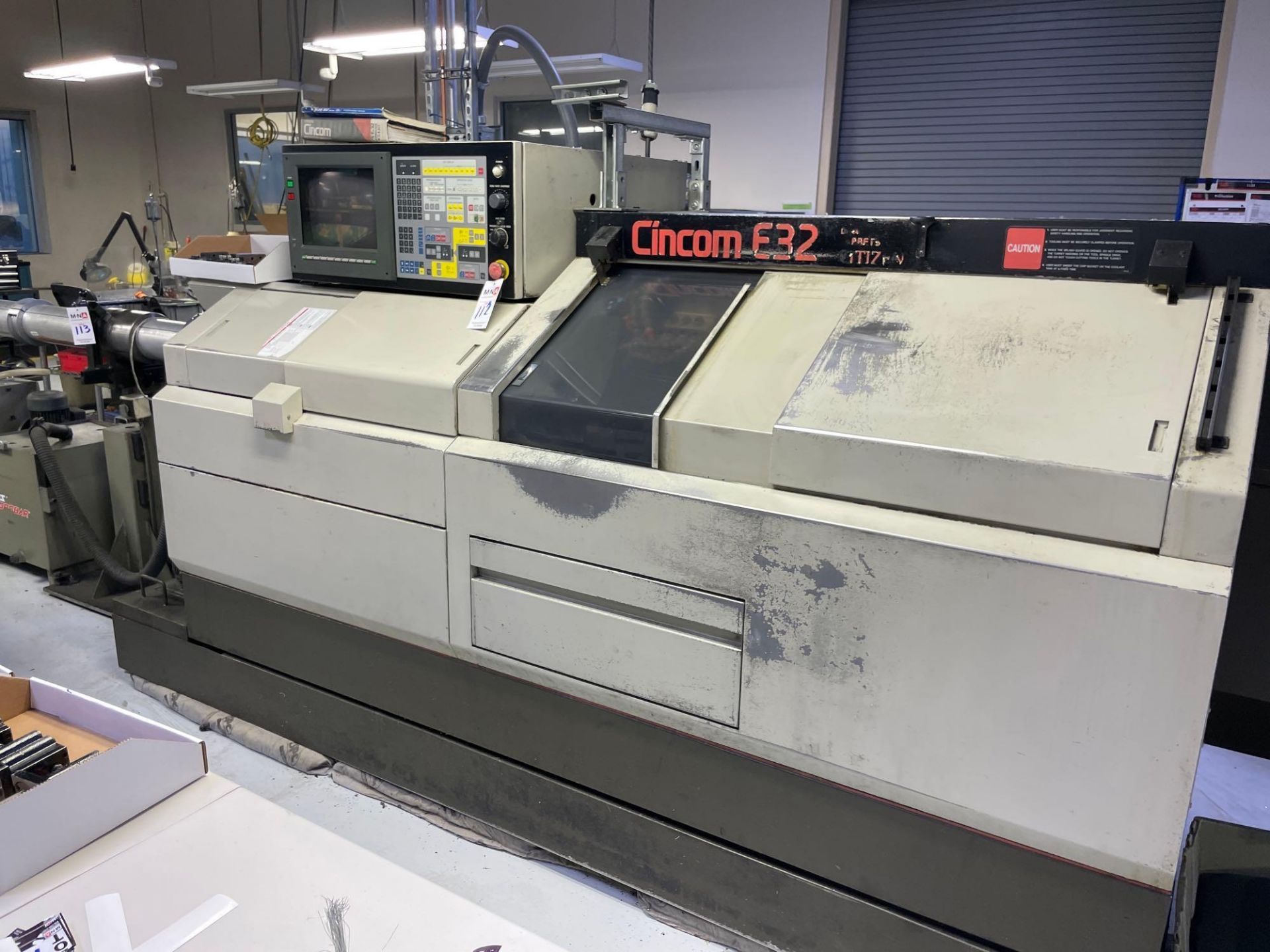 Citizen Cincom E-32 CNC Swiss Lathe, s/n W5440, New 1995 - Image 3 of 8