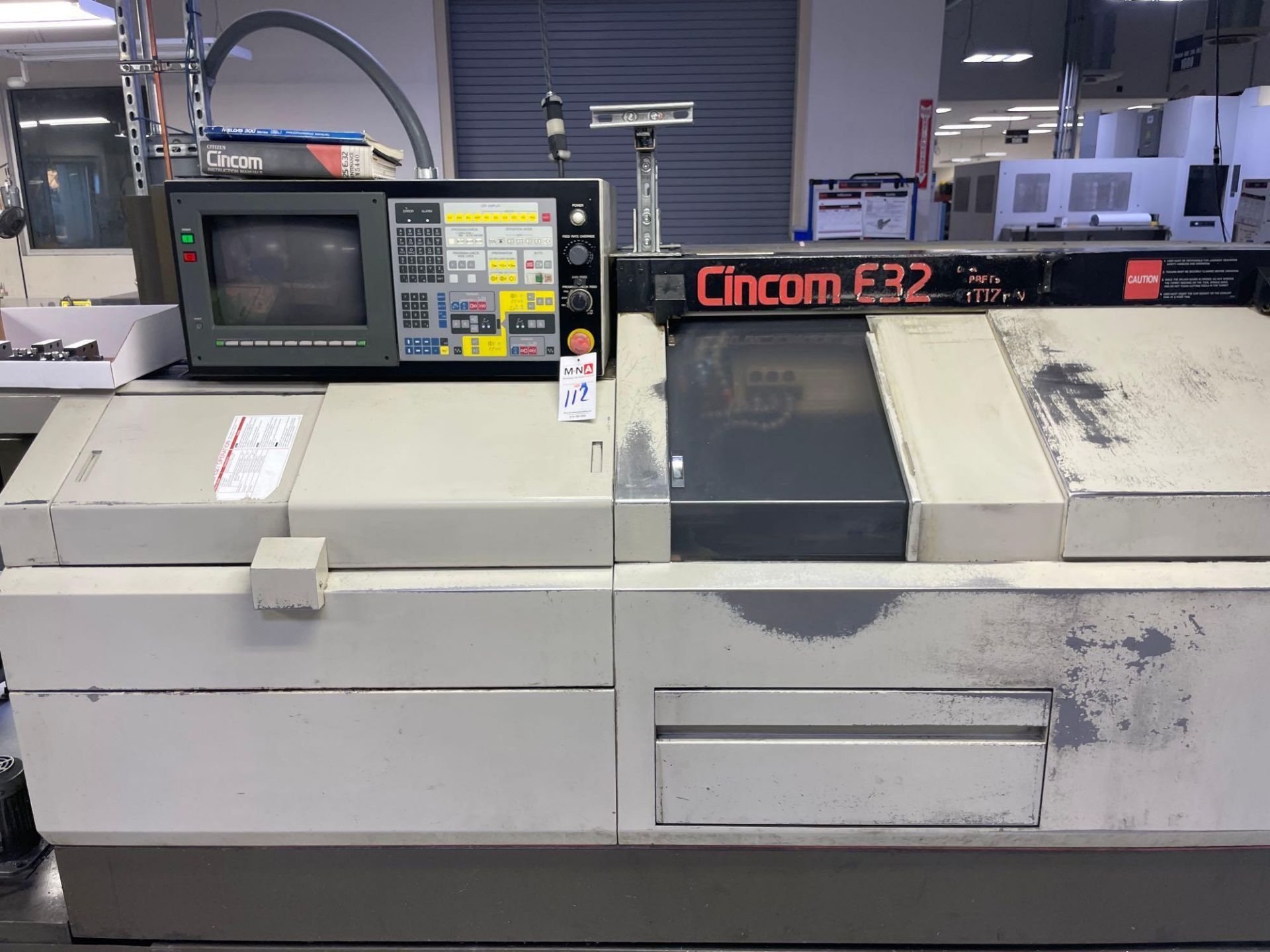 Citizen Cincom E-32 CNC Swiss Lathe, s/n W5440, New 1995 - Image 4 of 8