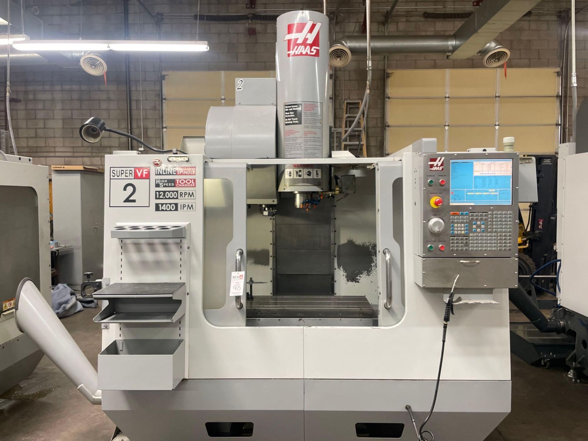 HAAS VF-2SS CNC Vertical Machining Center, 30” x 16” x 20” Trvls., 12k RPM, 30 HP, New 2009 - Image 5 of 11