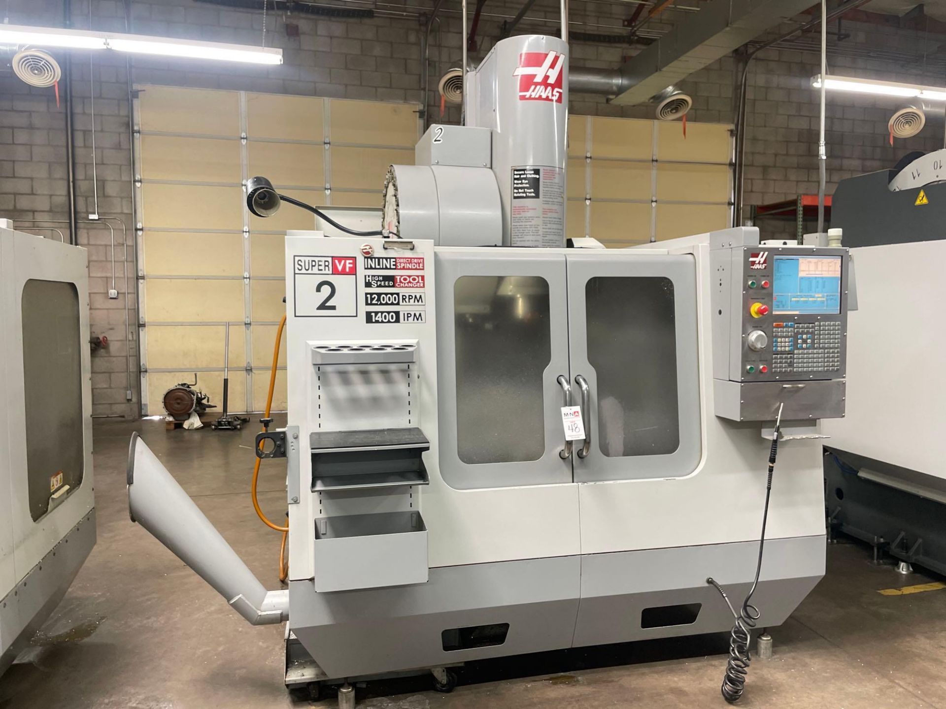 HAAS VF-2SS CNC Vertical Machining Center, 30” x 16” x 20” Trvls., 12k RPM, 30 HP, New 2009 - Image 3 of 11