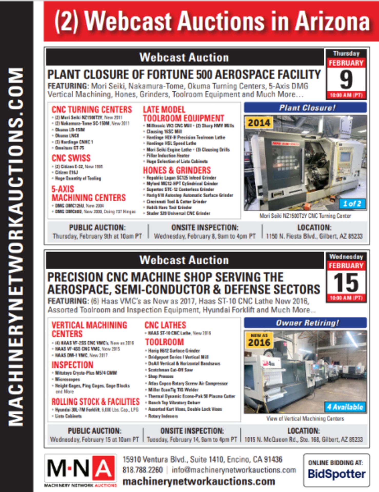 Owner Retiring - Precision CNC Machine Shop Serving the Aerospace, Semi-Conductor, & Defense Sectors