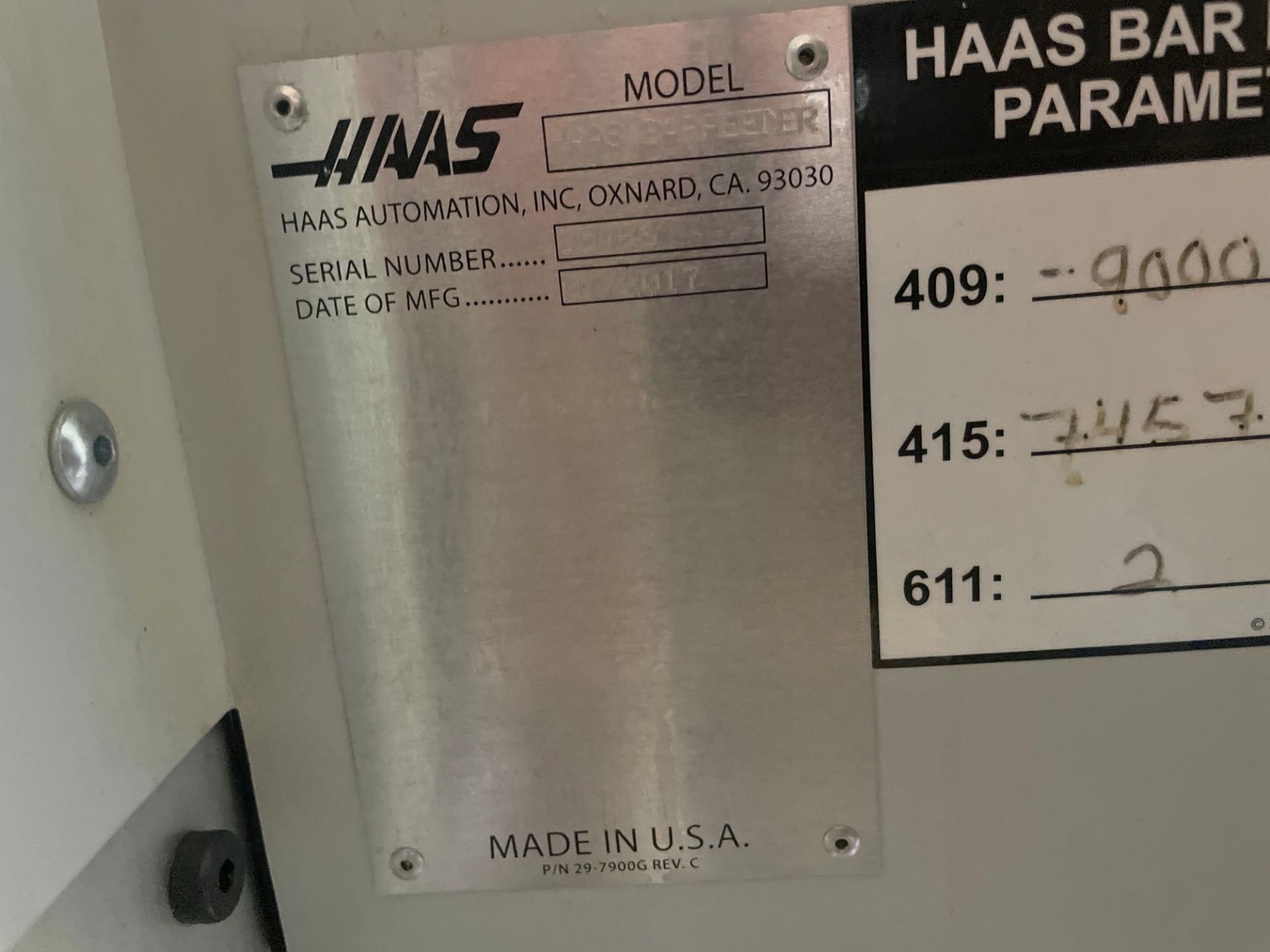 HAAS Bar Feeder, New 2016 - Image 6 of 6