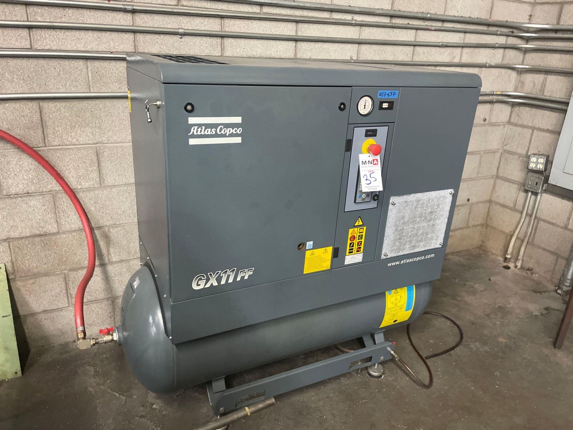 Atlas Copco GX11 FF Rotary Screw Air Compressor, 15 HP - Image 3 of 6