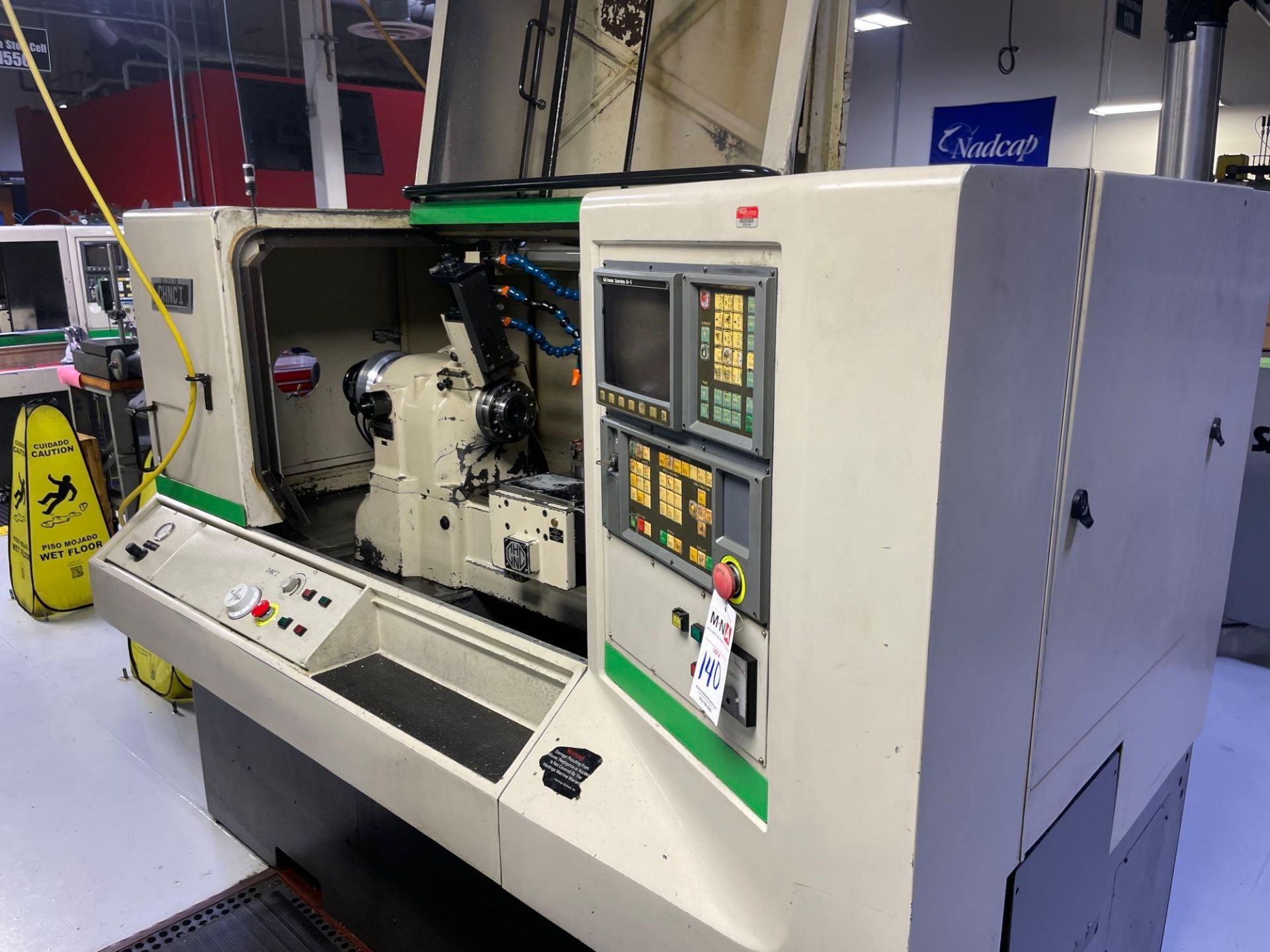 Hardinge CHNC I Precision CNC Lathe, Fanuc 0-T Ctrl., 16C Spindle Nose, s/n CN-4684-T-C *Off-Site* - Image 4 of 8