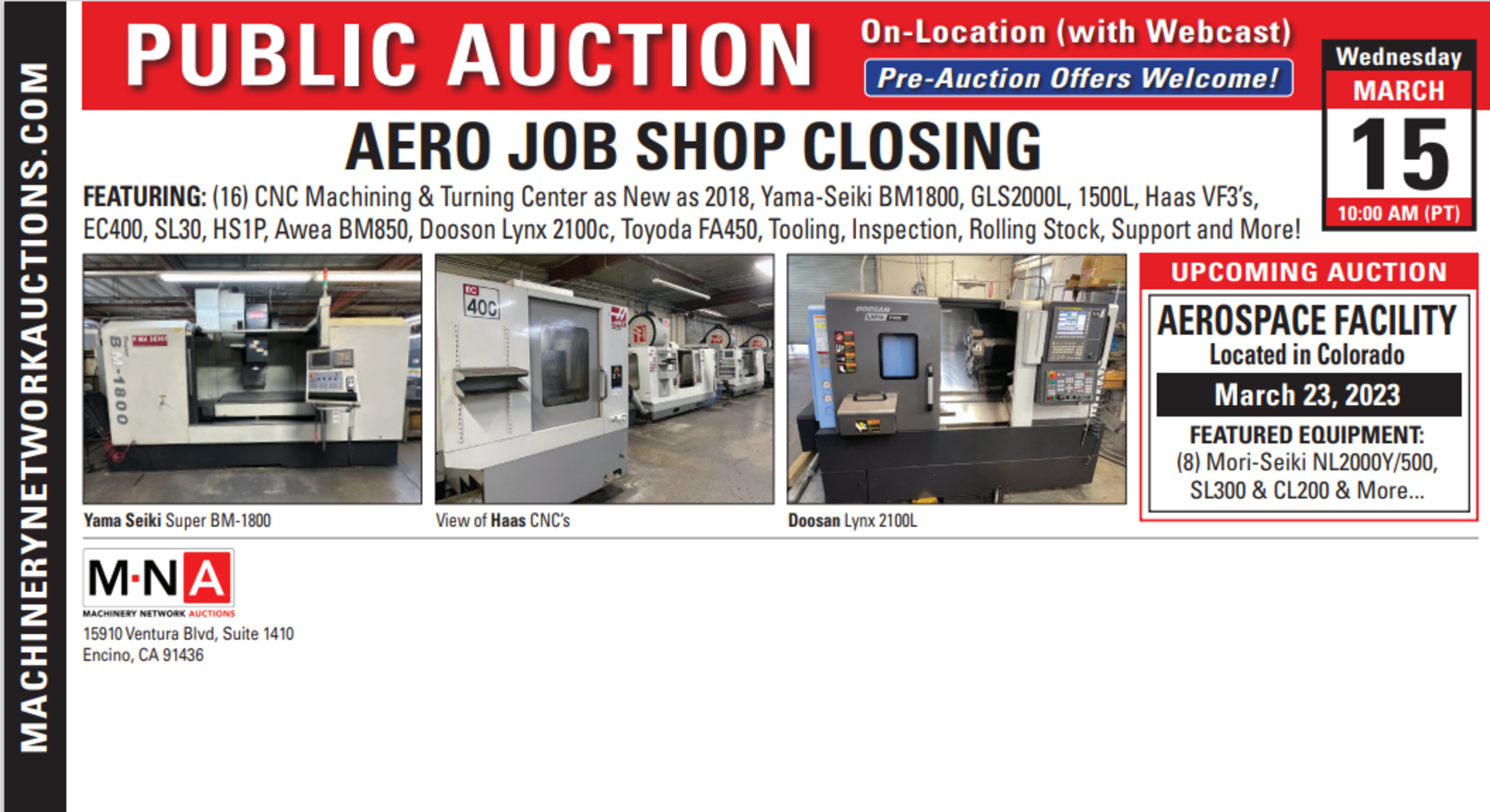 Aero Job Shop Closing