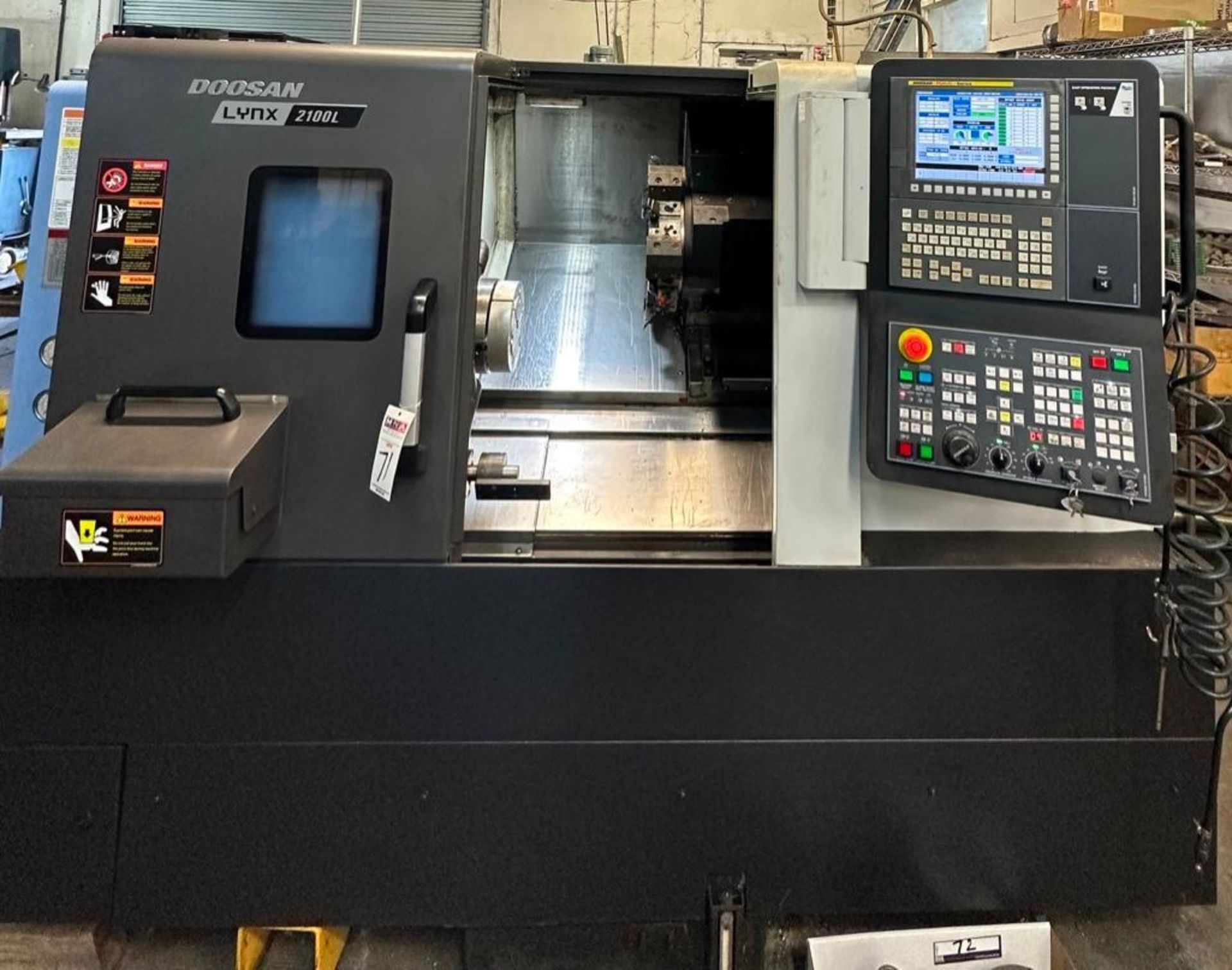 Doosan Lynx 2100L 2-Axis CNC Lathe, Fanuc I Series Ctrl., 8”Chuck, New 2018 - Image 2 of 10