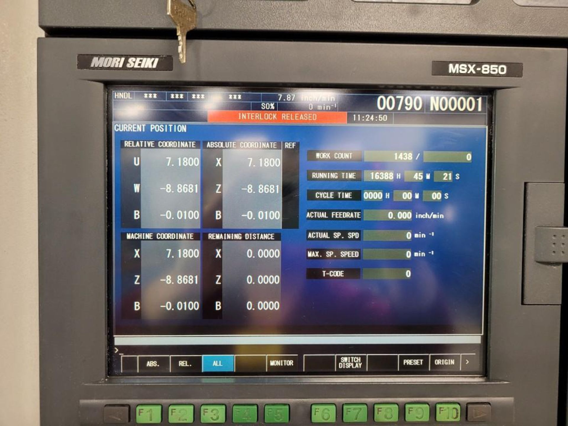 Mori Seiki NL2000 CNC Turning Center,MSX-850 Control, Collet Chuck, New 2005 - Image 13 of 16