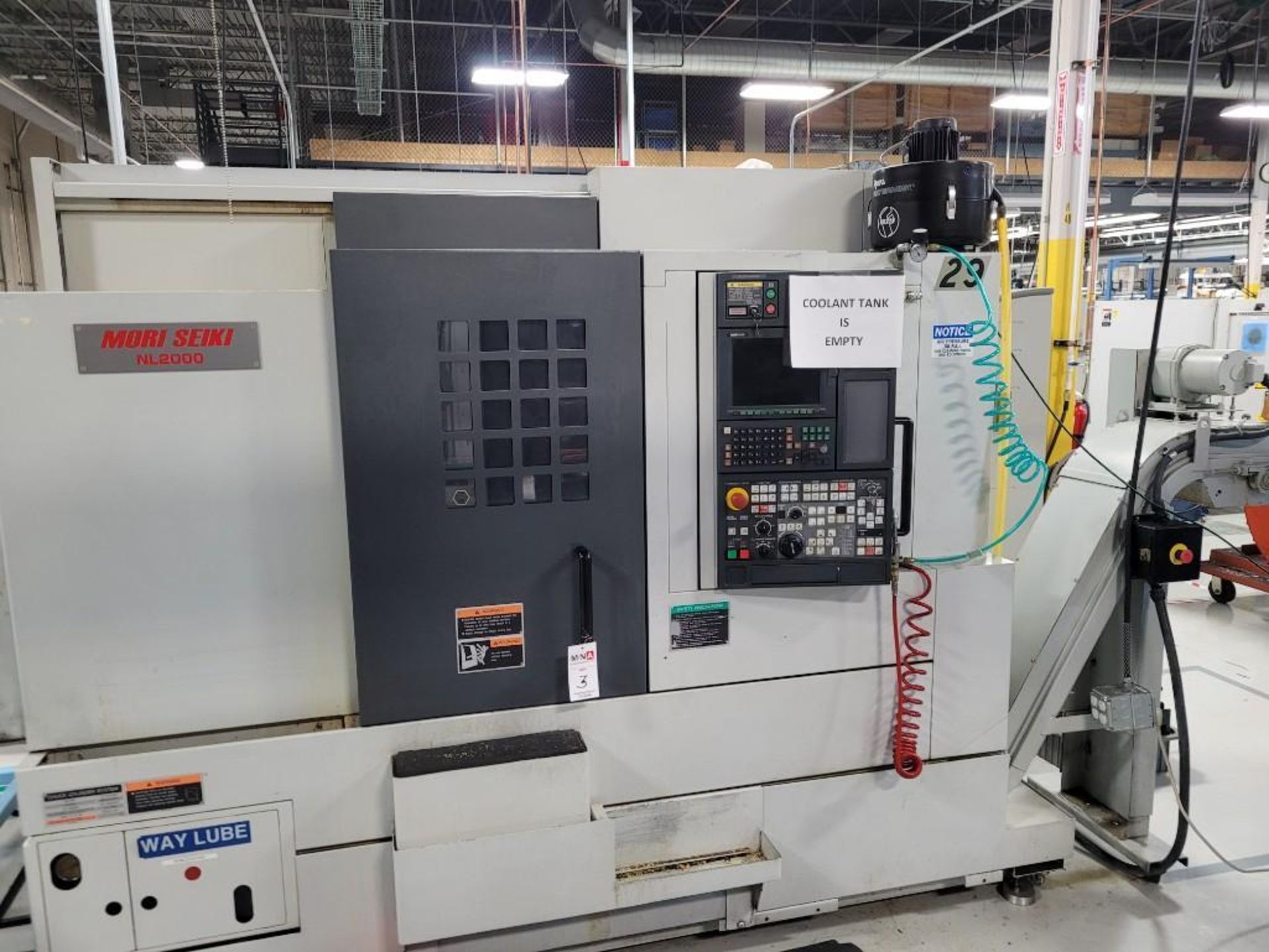 Mori Seiki NL2000 CNC Turning Center, MSX-850 Control, Collet Chuck, New 2005