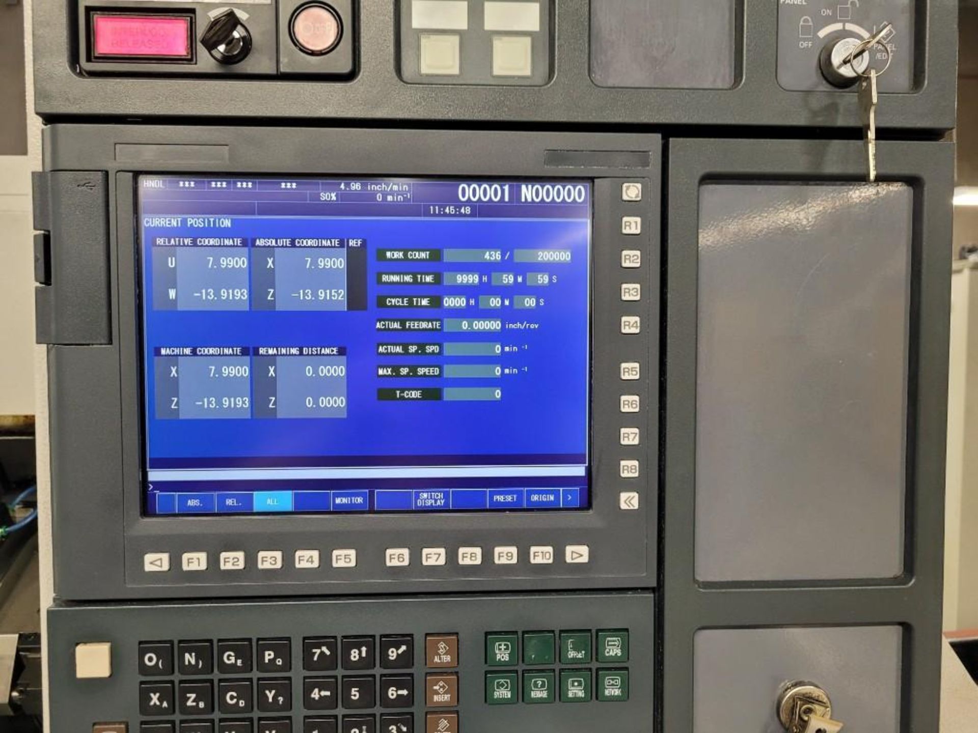 Mori Seiki CL-203B/500 CNC Turning Center, Updated Control (MAPPS 3), Collet Chuck, New 2001 - Image 11 of 13