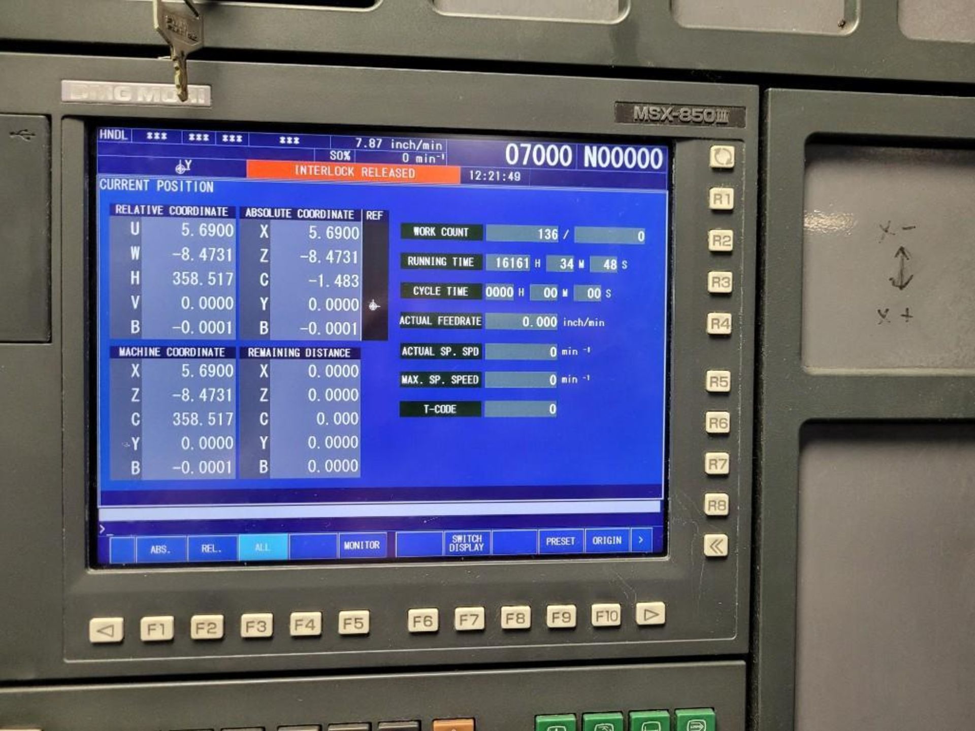Mori Seiki NL2000Y CNC Turning Center, MSX-850III Control, Y-Axis, Collet Chuck, New 2005 - Image 11 of 13