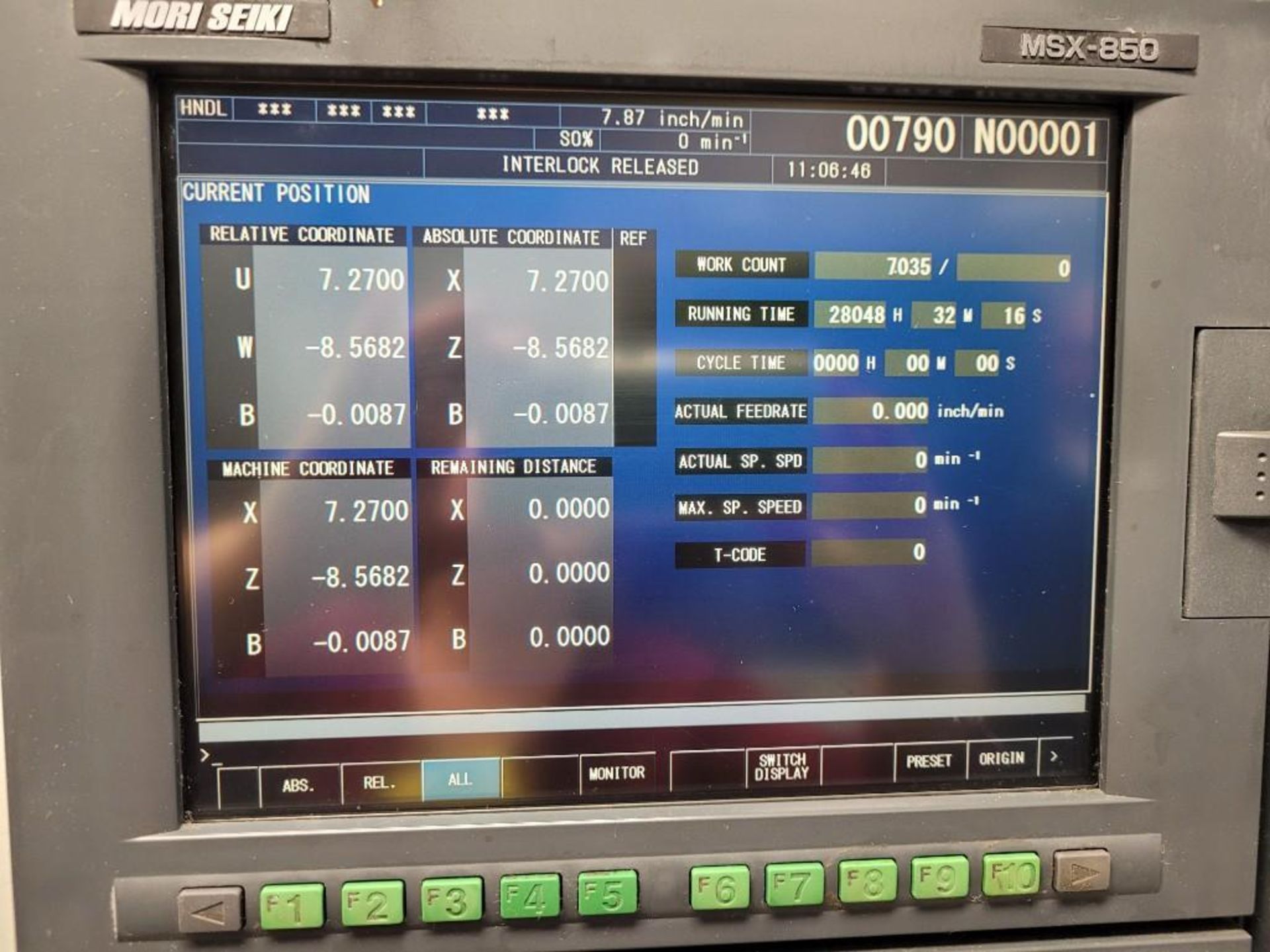 Mori Seiki NL2000 CNC Turning Center, MSX-850 Control, Collet Chuck, New 2005 - Image 15 of 19