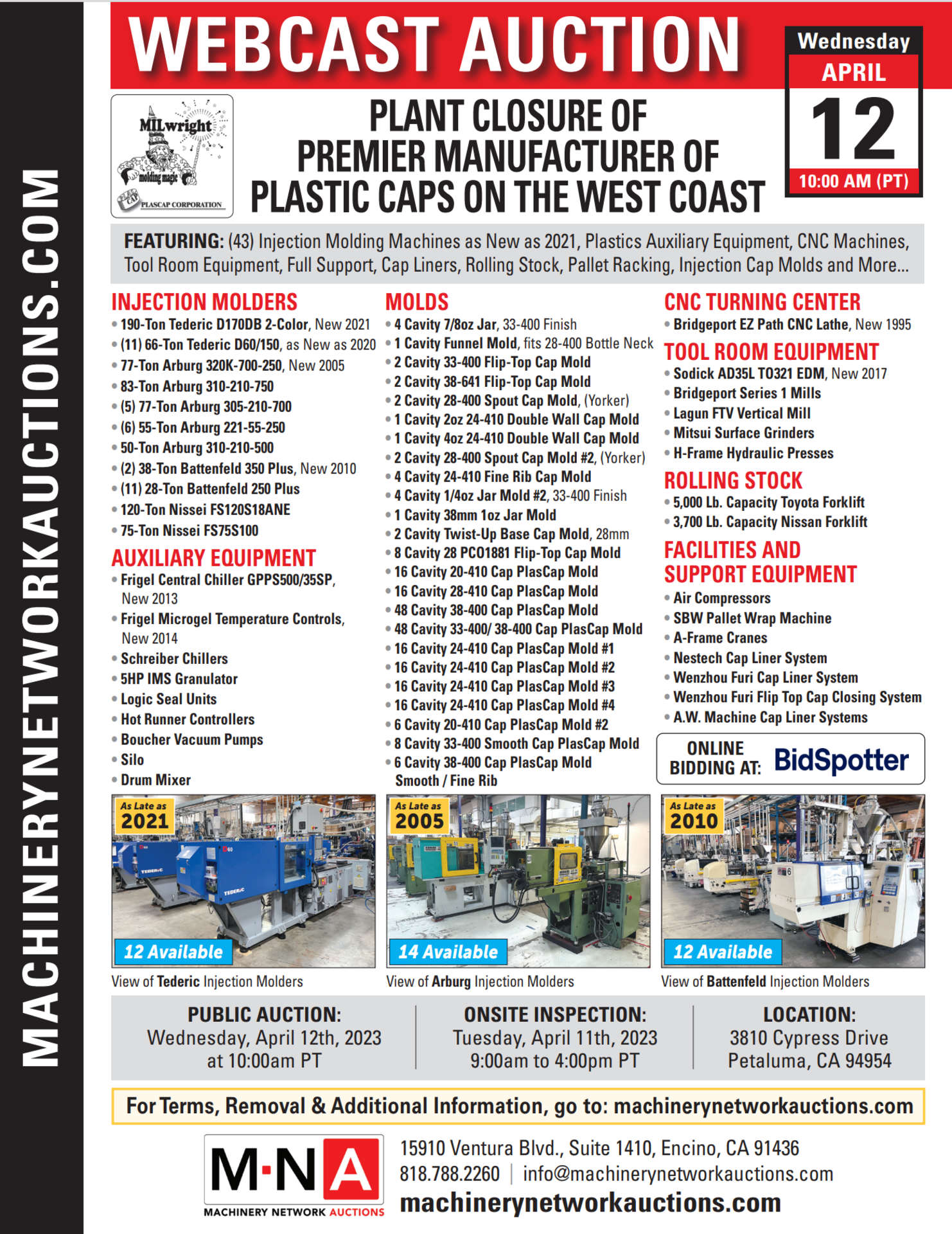 A PREMIER MANUFACTURER OF PLASTIC CAPS ON THE WEST COAST - Image 2 of 2