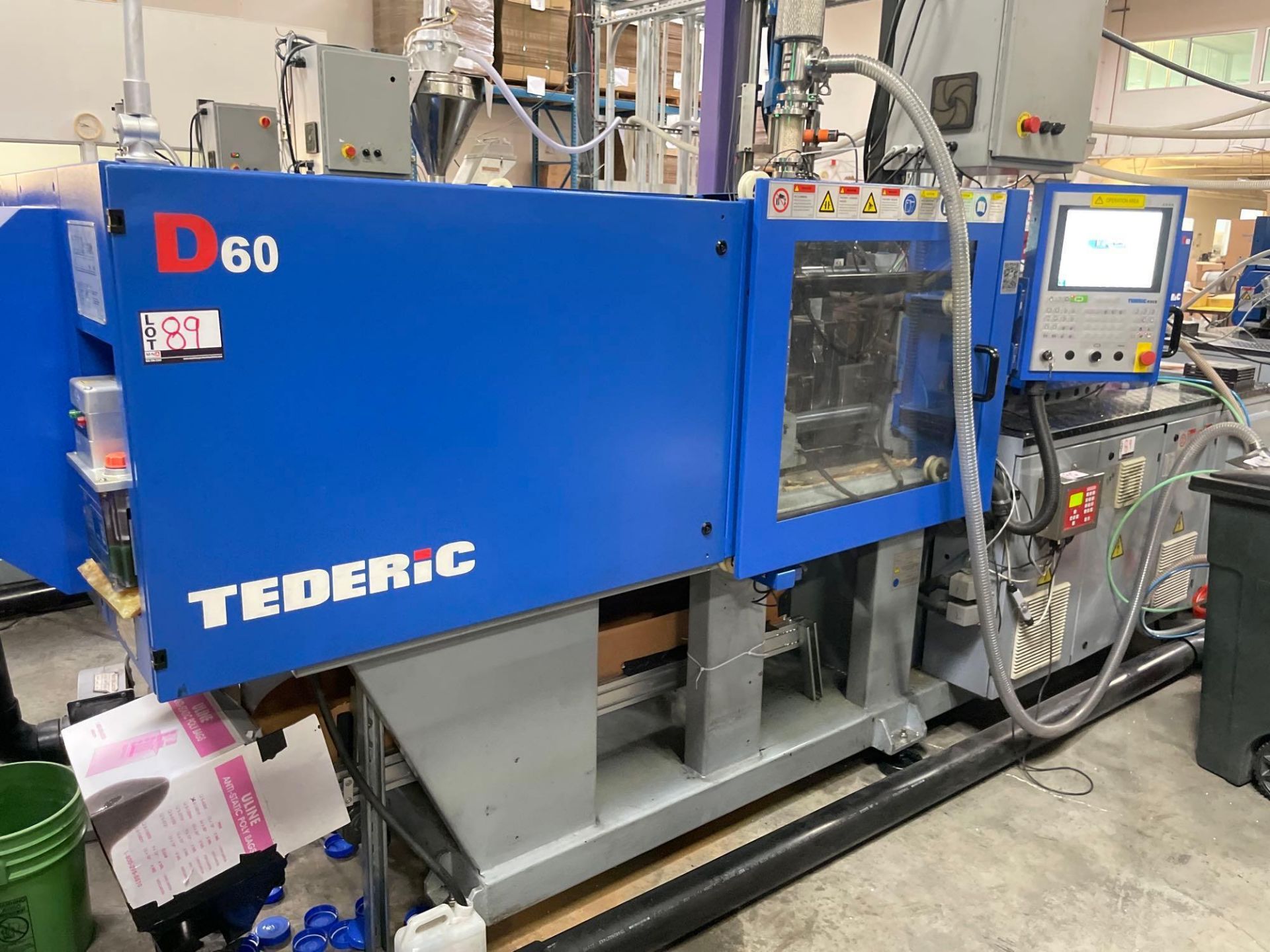 66 Ton Tederic D60 Plastic Injection Molder, Keba 12000 Control, s/n T3008-0200, New 2018 - Image 9 of 17