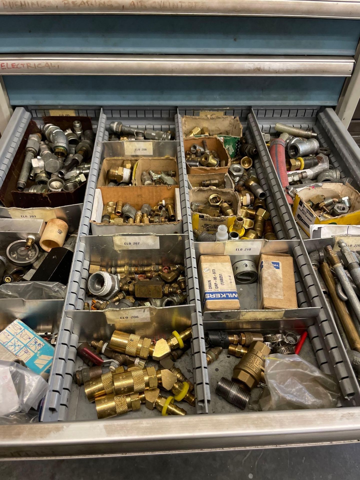 11 Drawer Lista Cabinet with Assorted Mold Pins, Bearings and misc. Hardware - Image 6 of 7