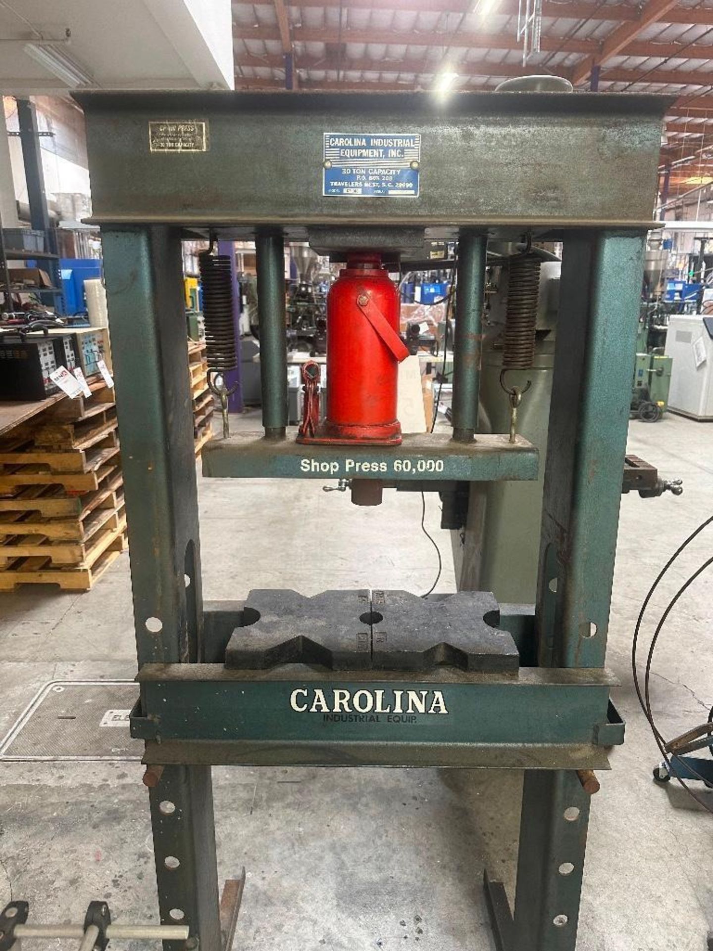 Carolina Industrial 30 Ton Hydraulic H-Frame Press, s/n 1224