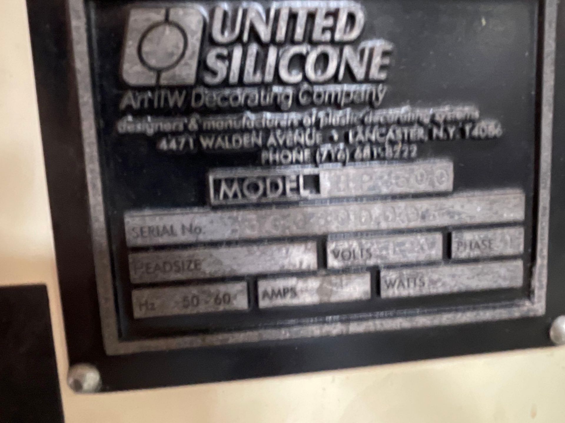 United Silicone UP303 Pad Printer *PARTS ONLY* - Image 7 of 7