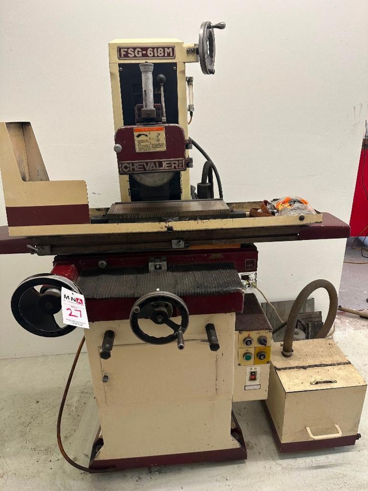 Chevalier FSG-618M Hand Feed Surface Grinder, magnetic chuck, coolant tank, s/n A33L5025