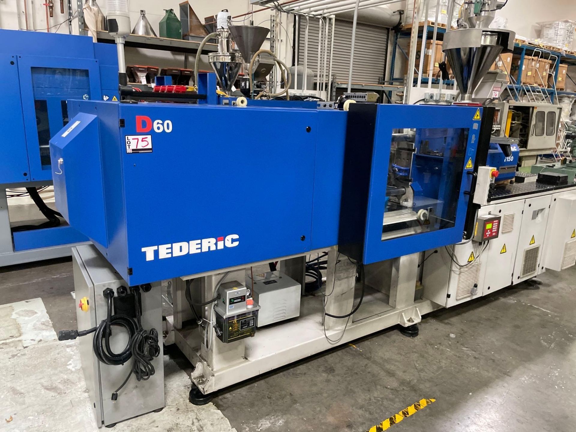 66 Ton Tederic D60/150 Plastic Injection Molder, Gefran GF Vedo 104 Control, s/n D1008-0114, New - Image 3 of 23