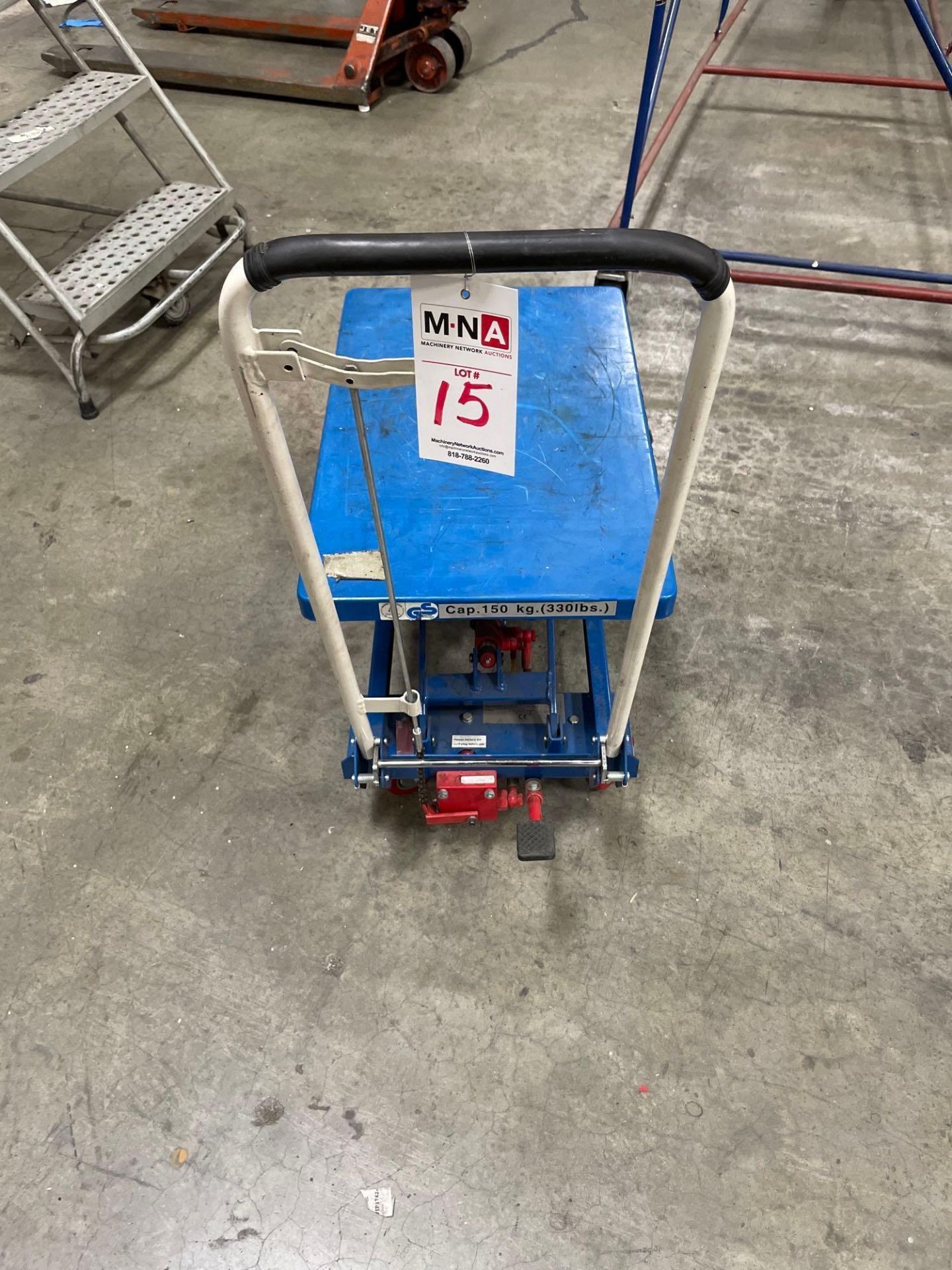 G S Hydraulic Die Lift Cart, 330 Lbs. Cap.