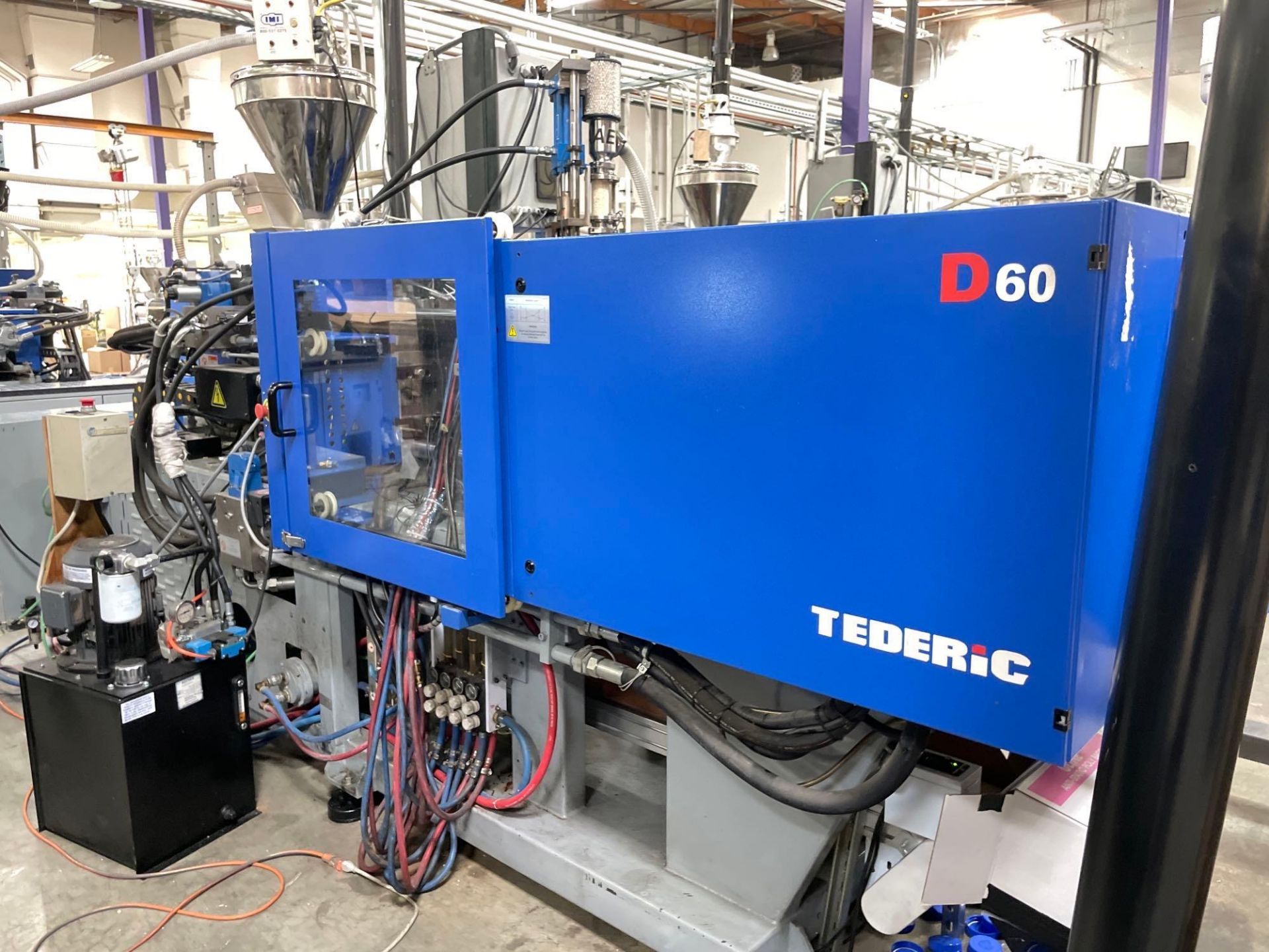 66 Ton Tederic D60 Plastic Injection Molder, Keba 12000 Control, s/n T3008-0200, New 2018 - Image 5 of 17