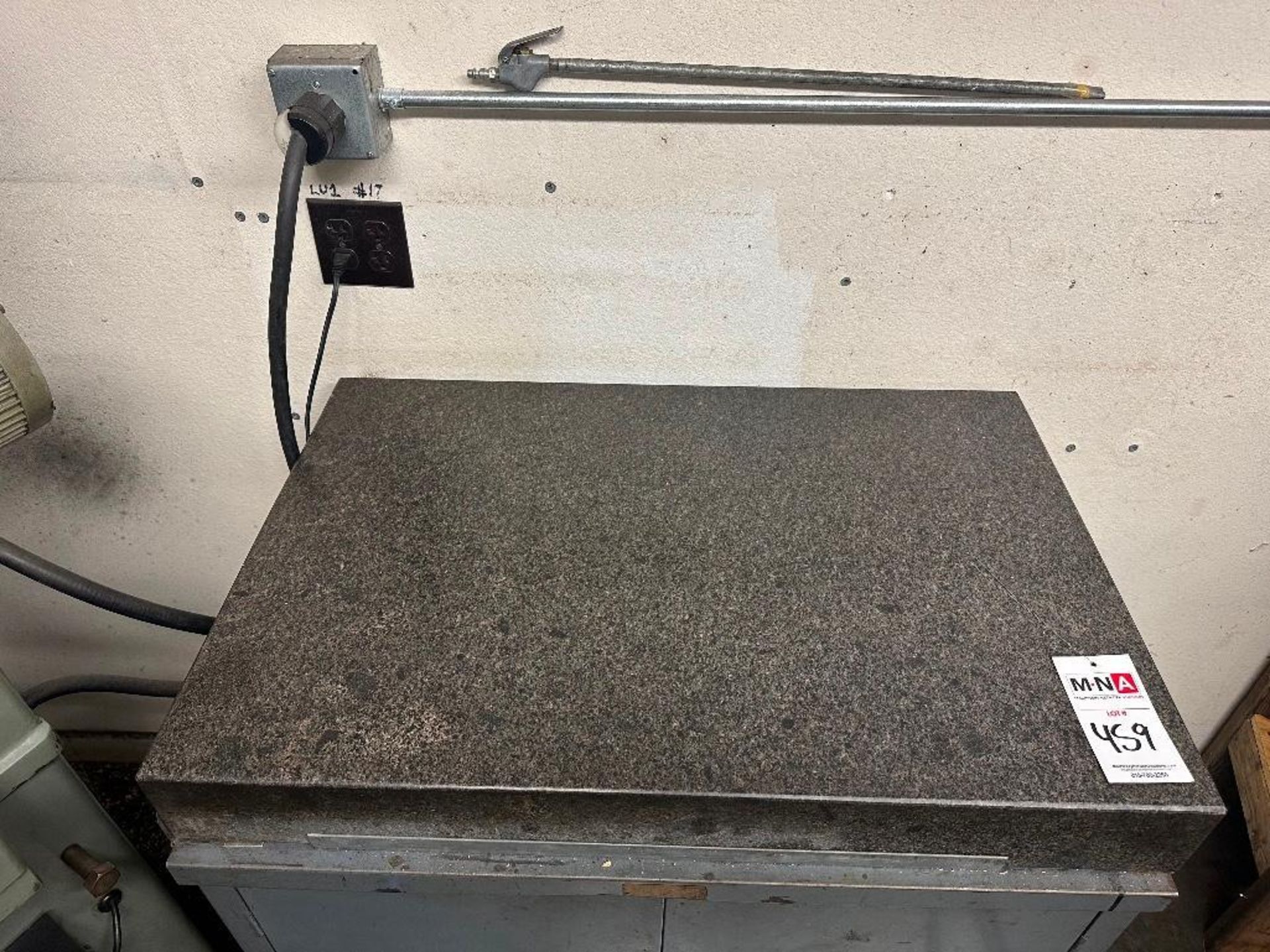 4" x 24" x 36" Standridge Granite Surface Plate w/ 2 Door Cabinet Stand - Image 3 of 6