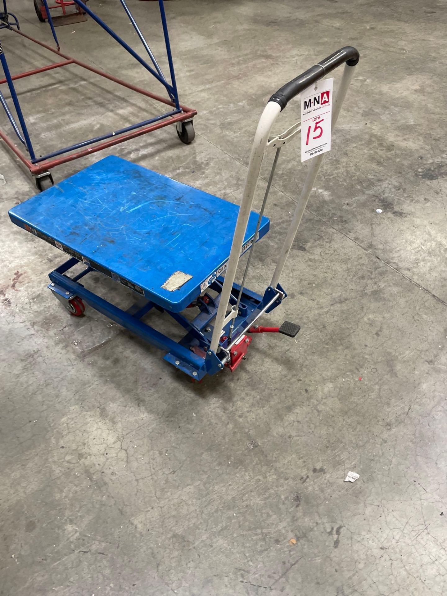 G S Hydraulic Die Lift Cart, 330 Lbs. Cap. - Image 3 of 5