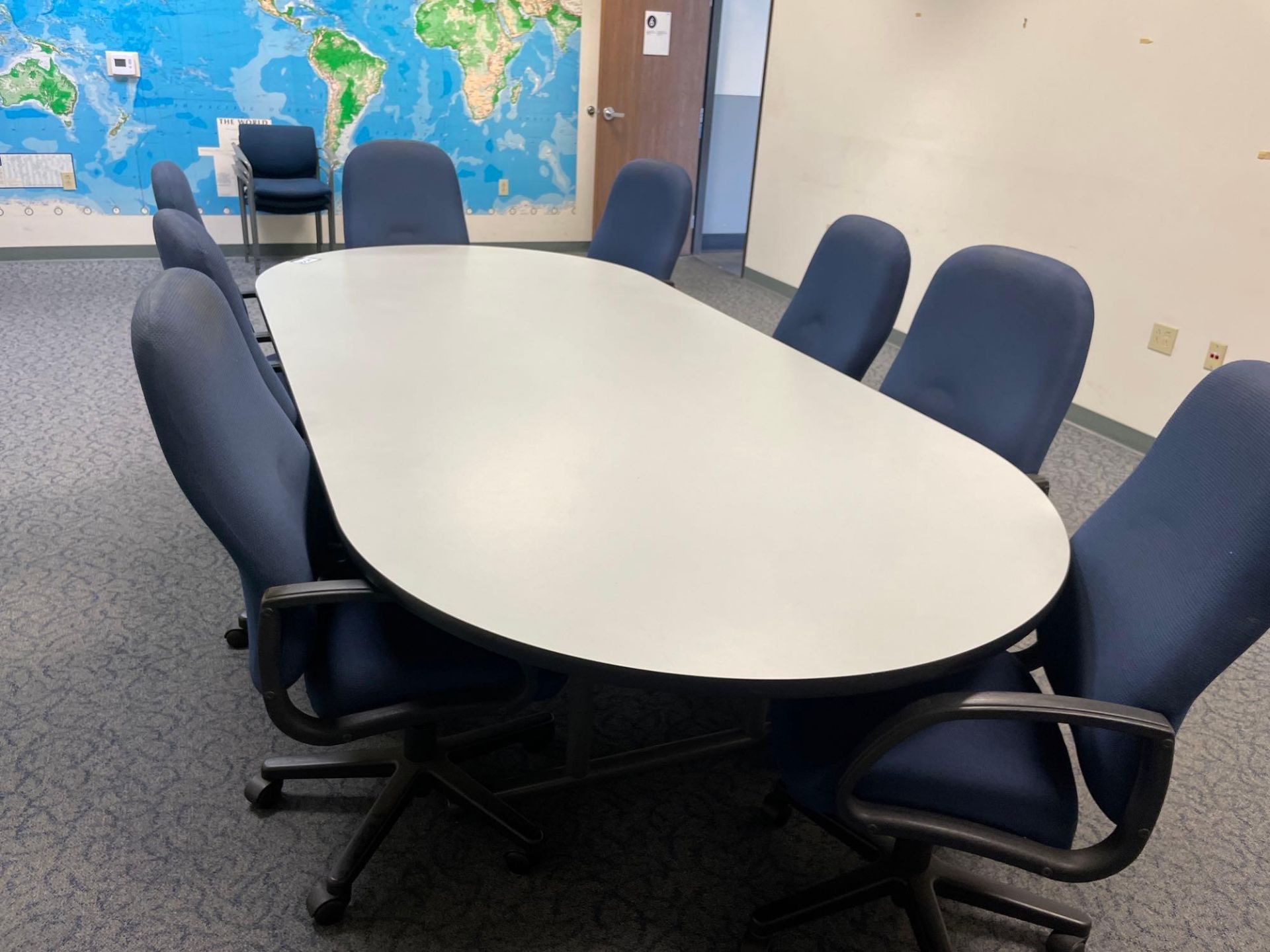 Conference Table with 8 Chairs - Image 5 of 5