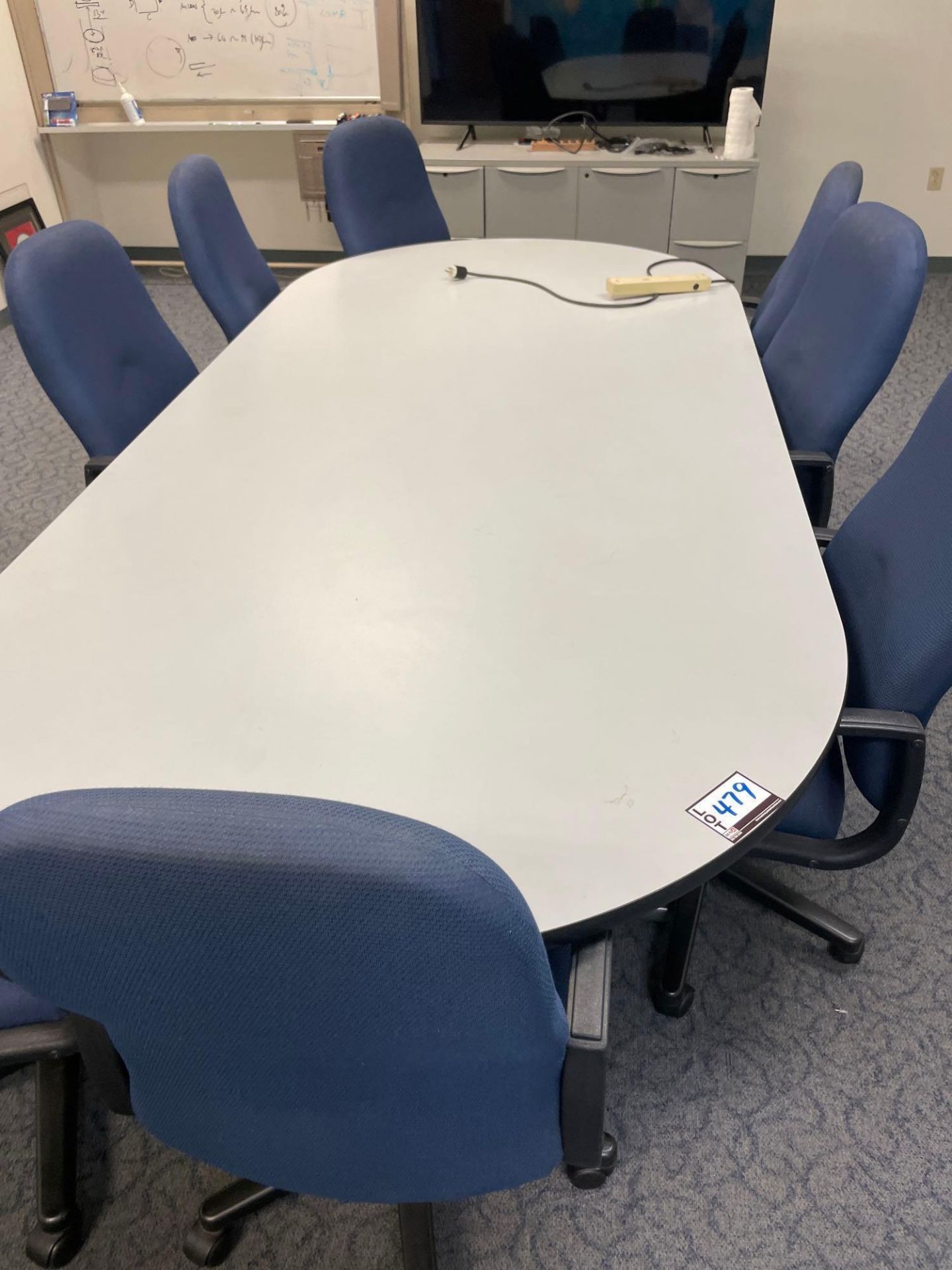 Conference Table with 8 Chairs - Image 2 of 5