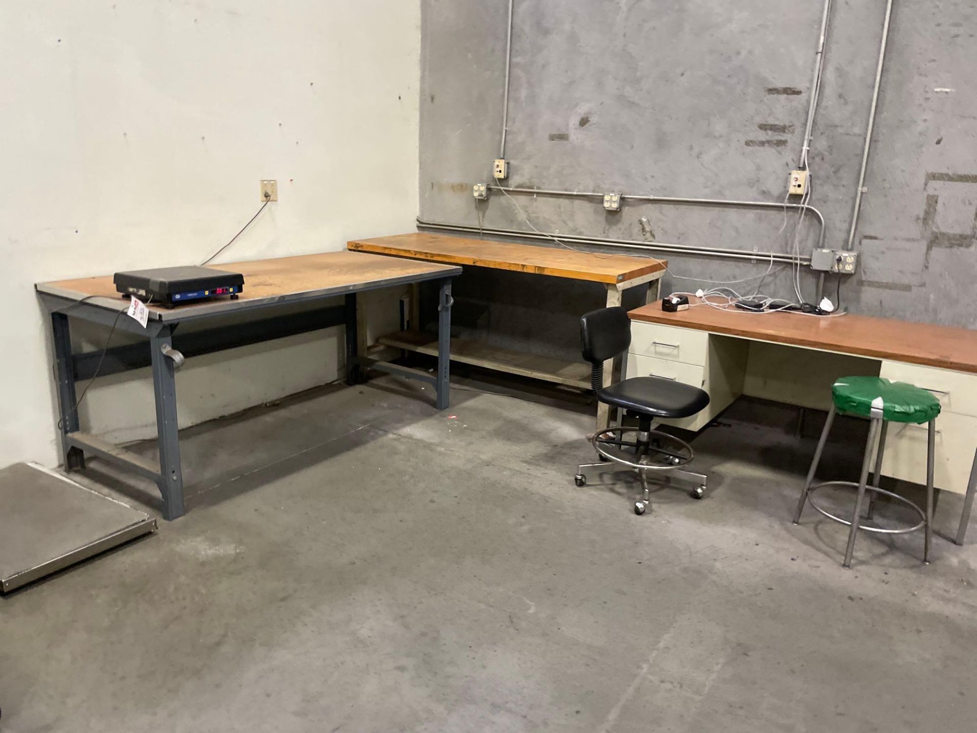 Assorted Work Benches and Tables