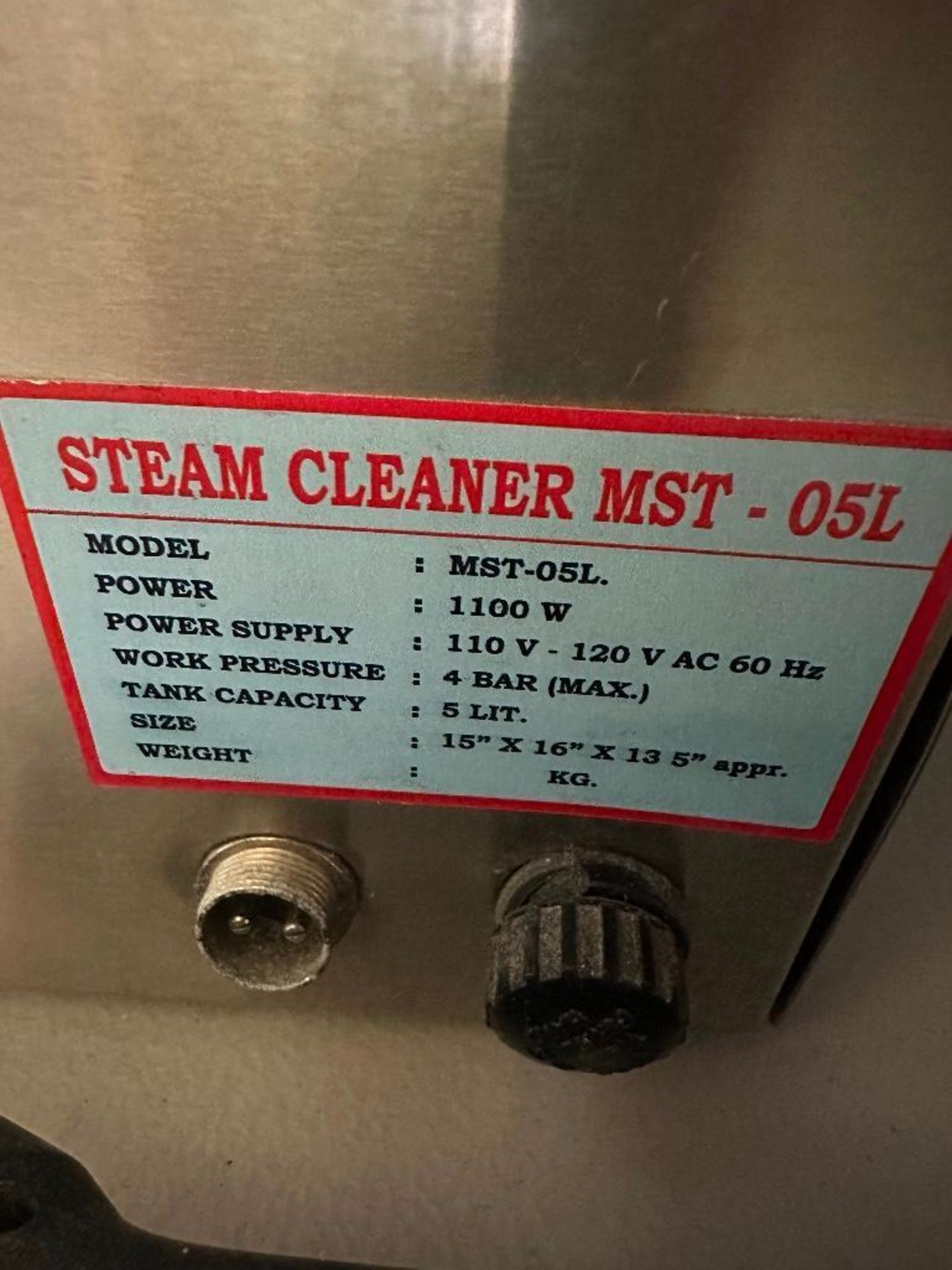 5-Liter Steam Cleaner MST-05L - Image 6 of 6