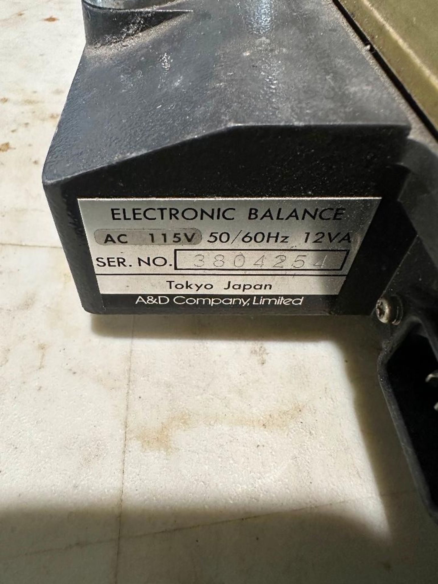 A&D EP 20KA Electronic Balance, 10,000g Max, AC 115v, s/n 3804254 - Image 5 of 5