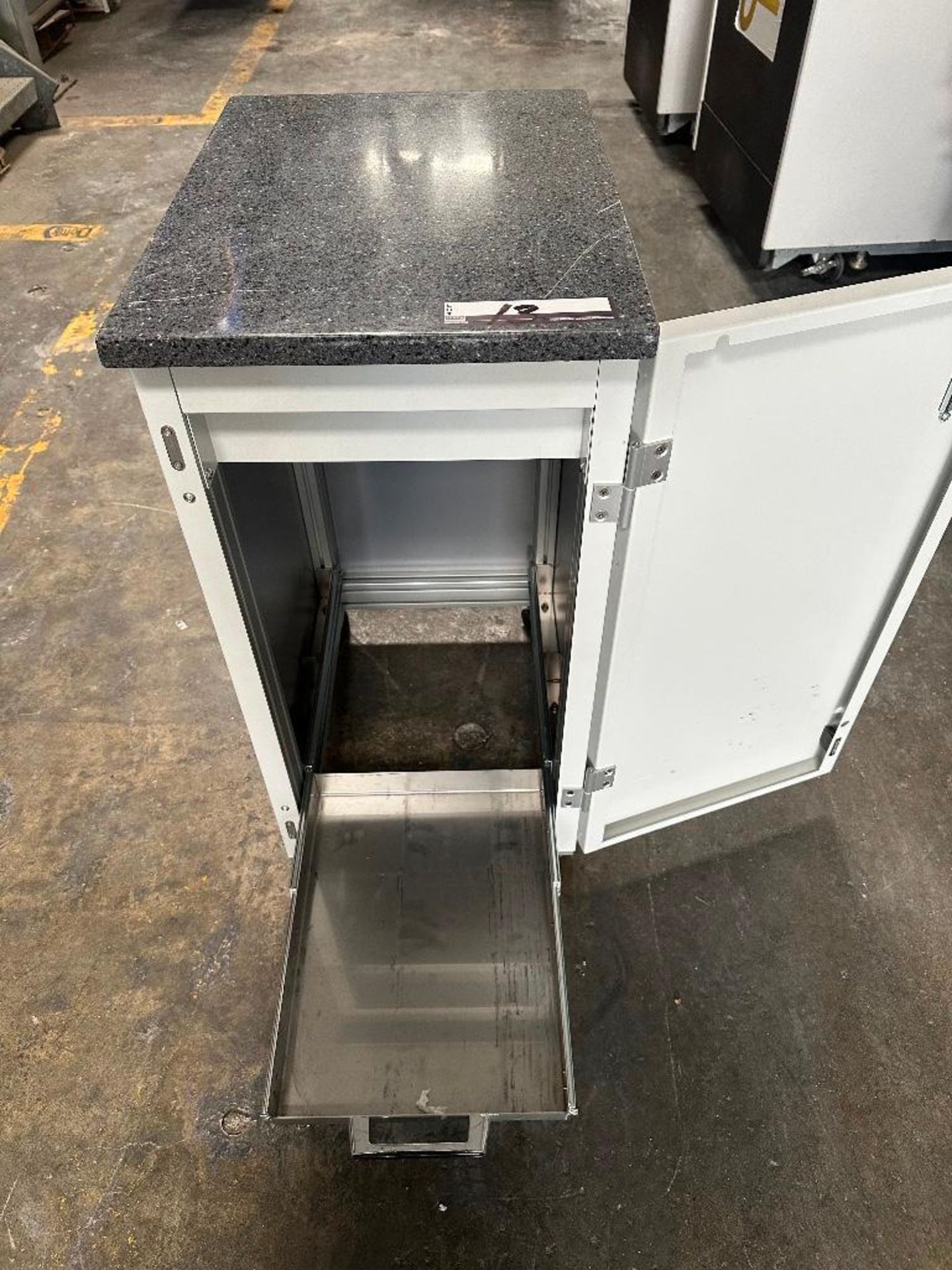 Mobile Granite Top Work Station w/ 16"x12" Pull-Out Tray - Image 3 of 8