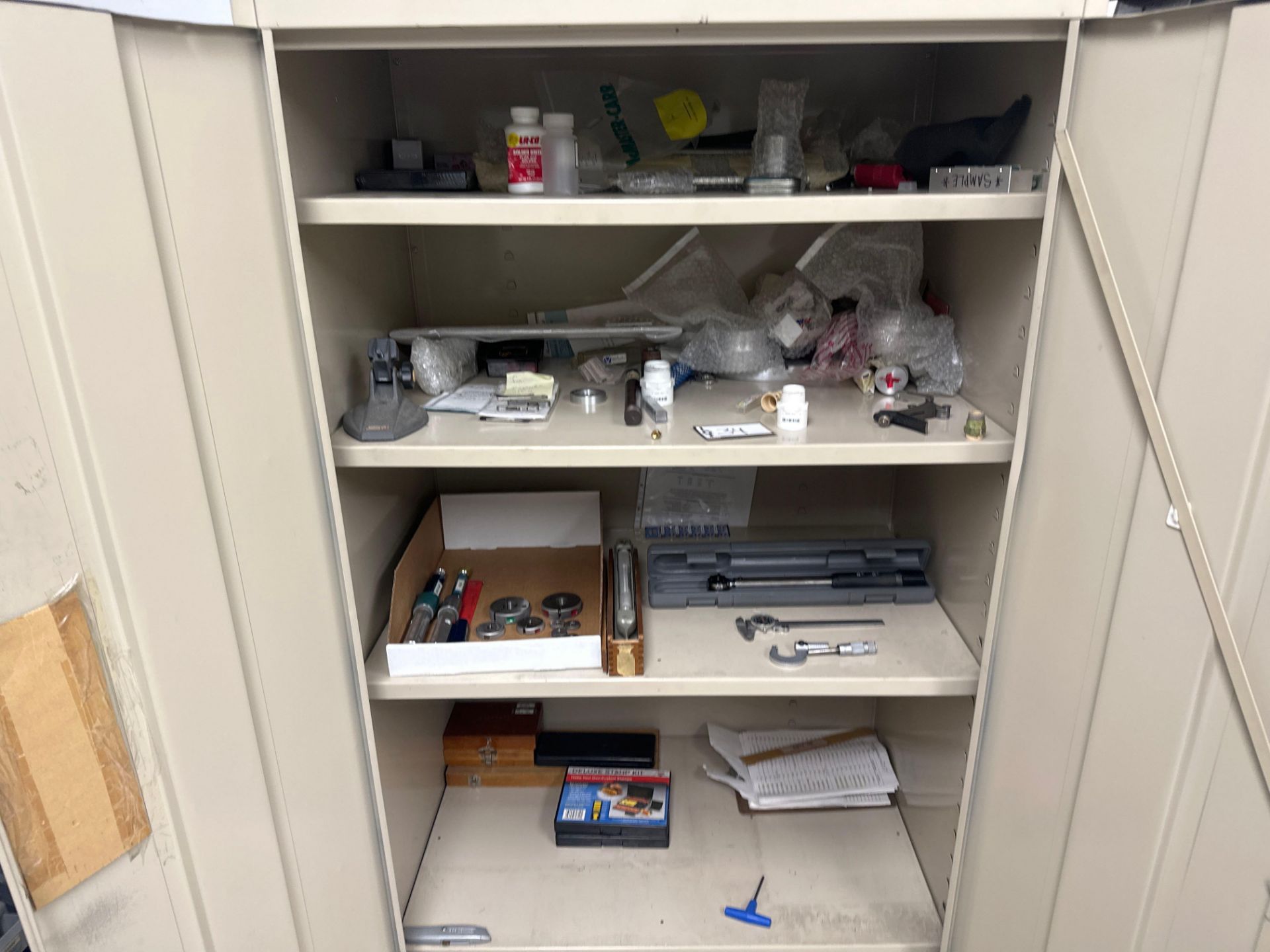 Cabinet w/ Assorted Gauges, Measuring Equipment &amp; Miscellaneous Items - Image 4 of 5