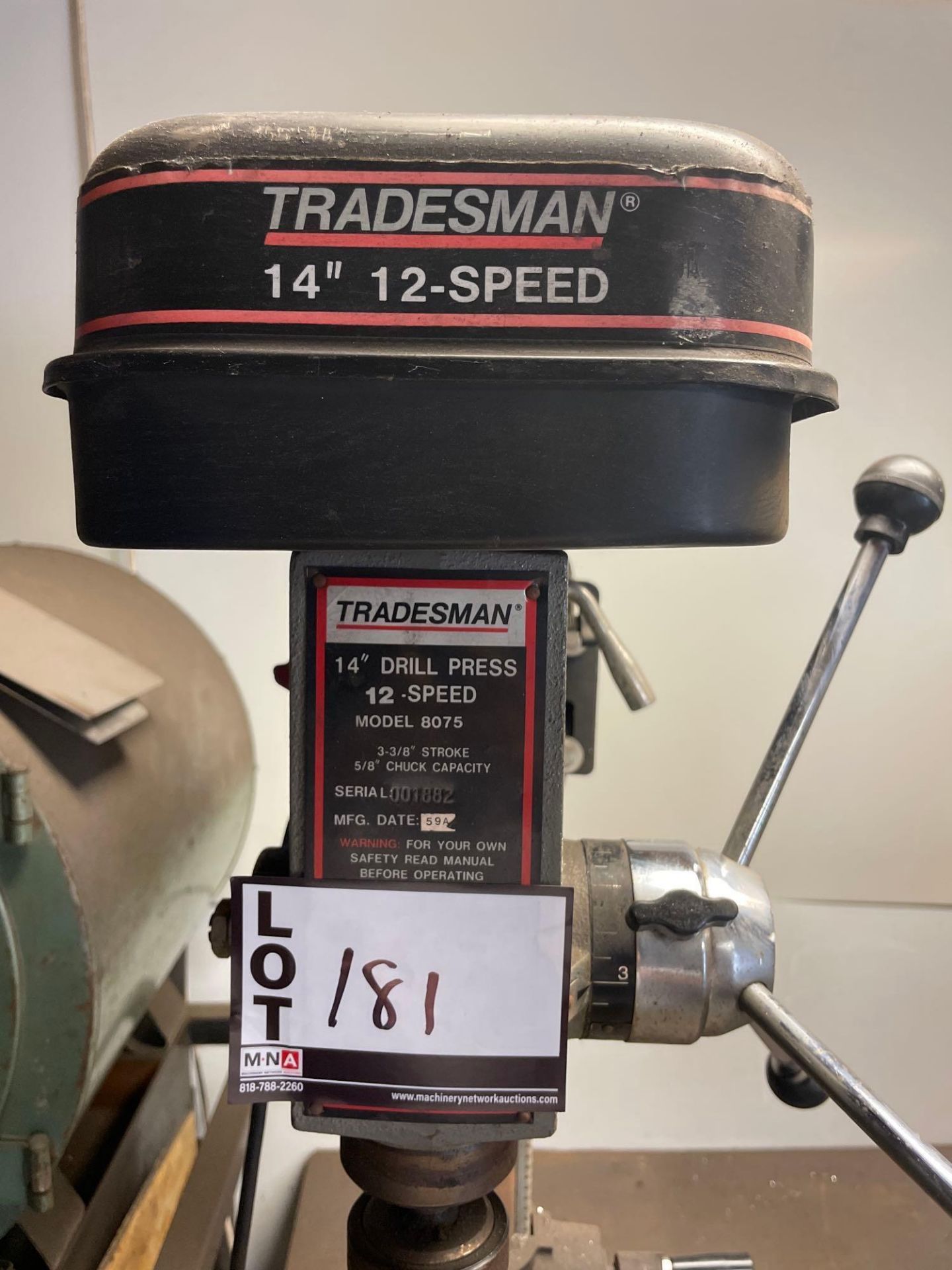 Tradesman 14”12 Speed Drill Press - Image 5 of 5
