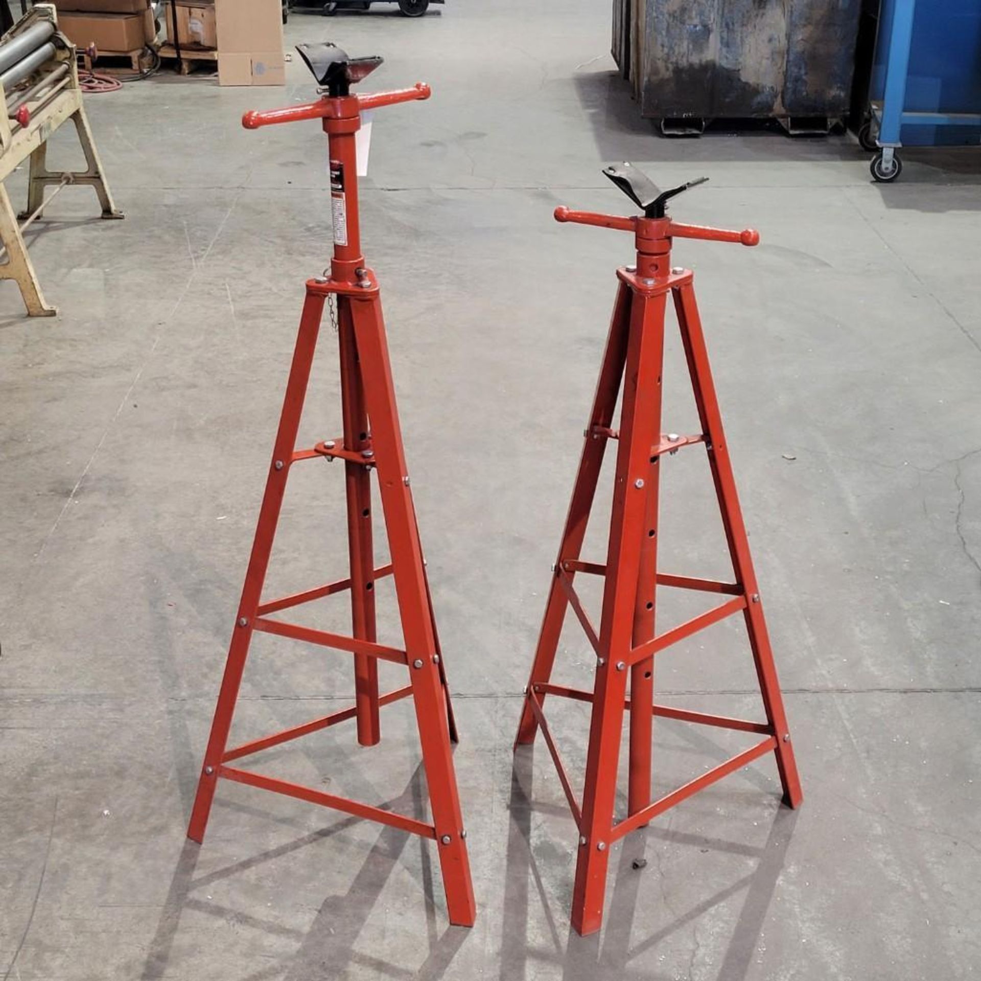 (2) Norco Under Hoist Tri-Pod Stand 1-1/2 Ton Cap.