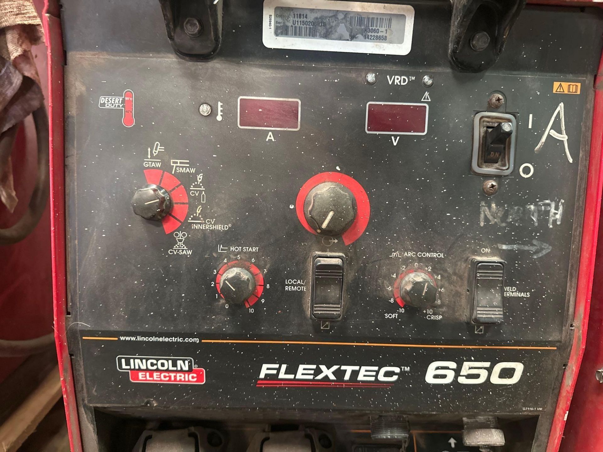 Lincoln Flextec 650 Welder, s/n U1150206818 *Located in Redlands, CA* - Image 4 of 6